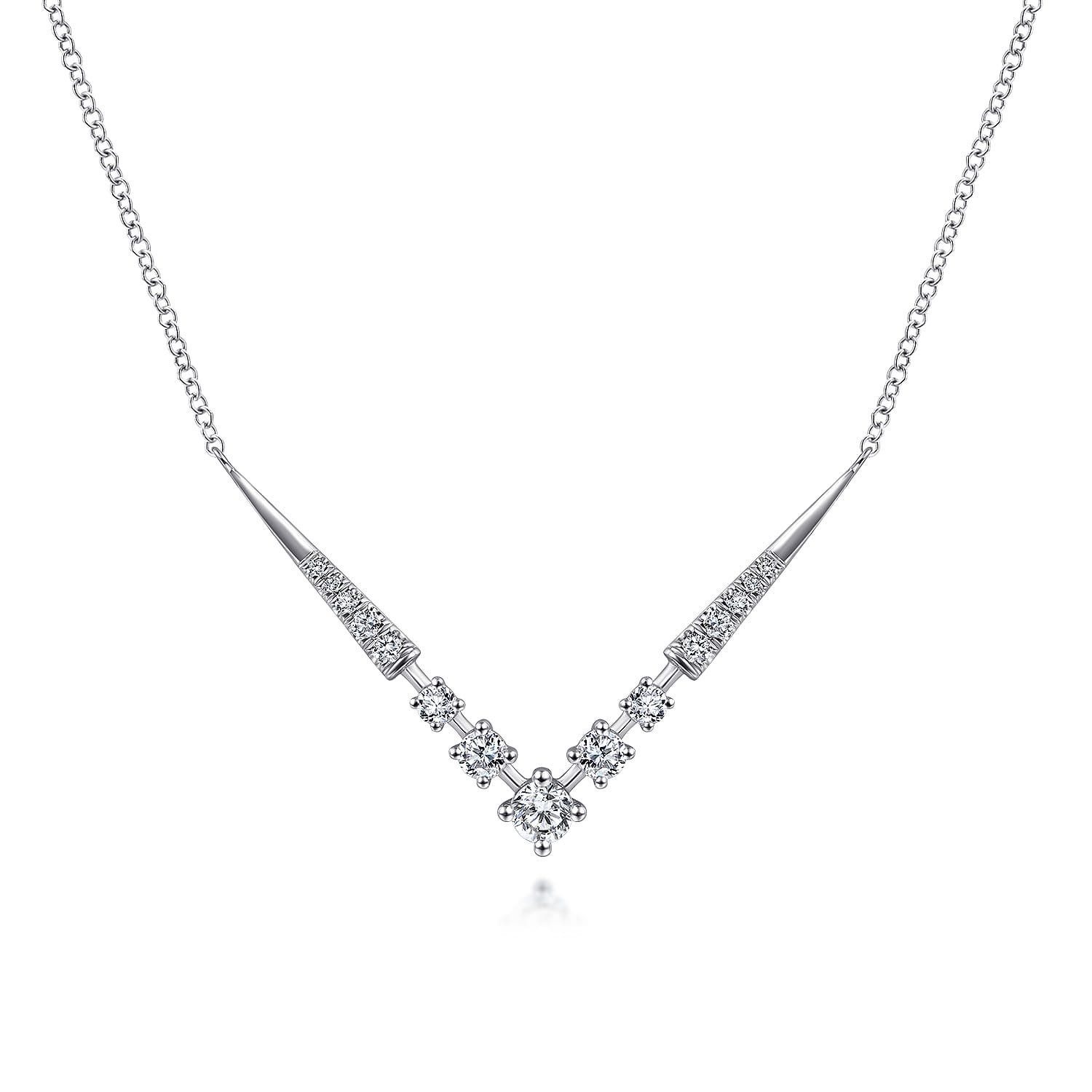 Diamond Chevron Necklace