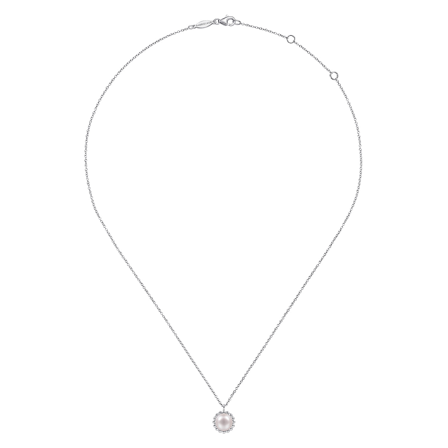 Pearl Pendant Necklace-Bujukan in Sterling Silver, photograph 2