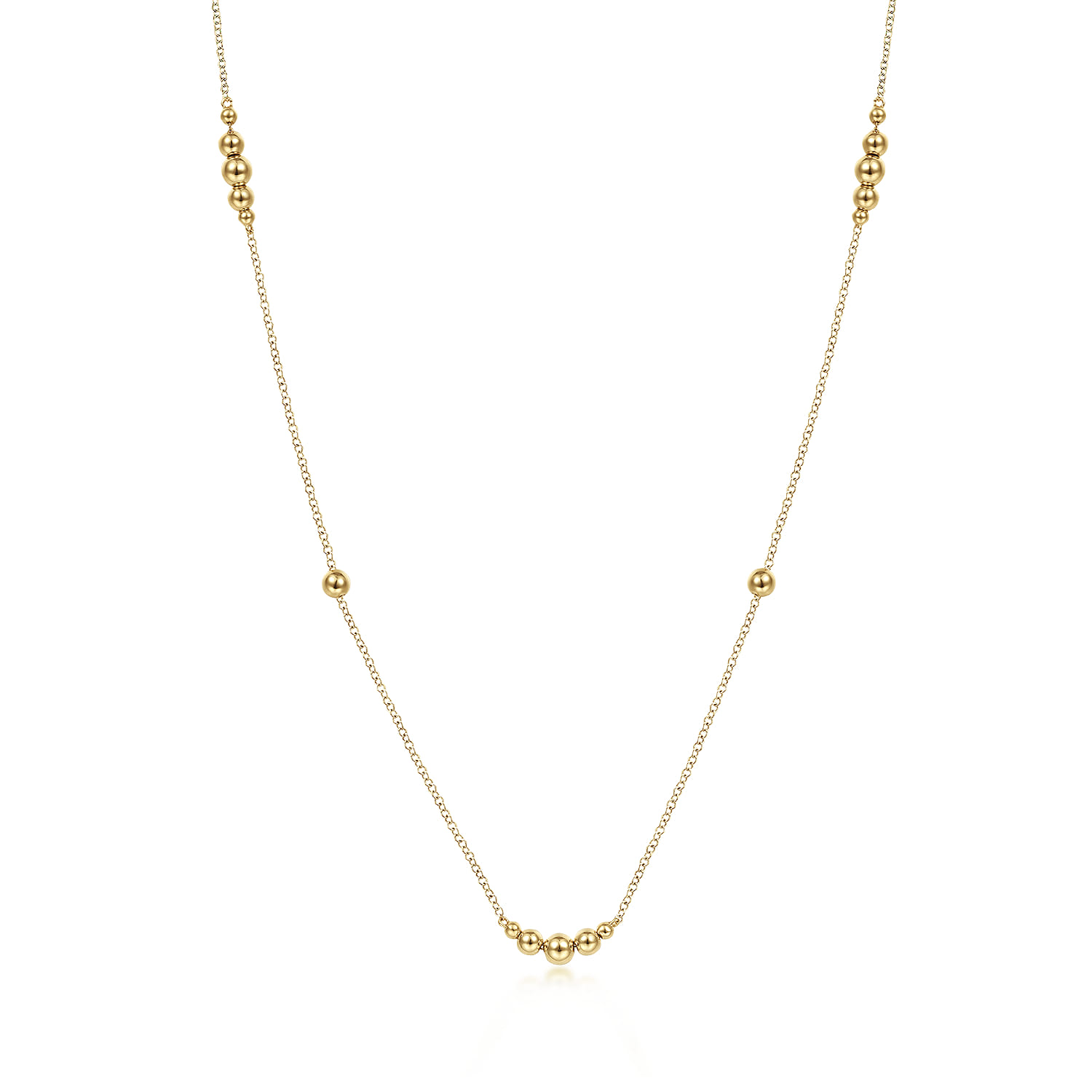 28 inch Graduating Bujukan Bead Station Necklace