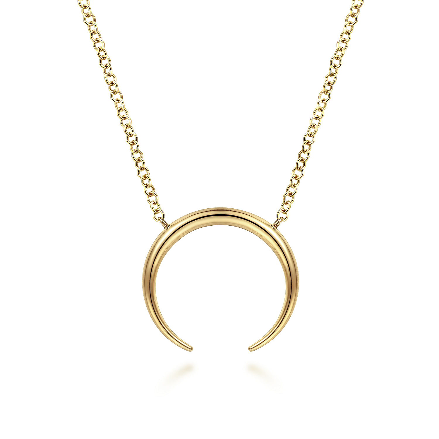 Crescent Moon Gold Necklace shops