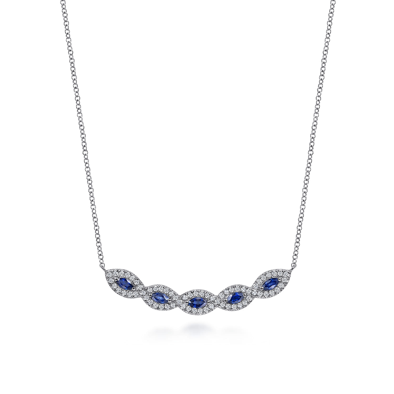 Diamond Sapphire Necklace