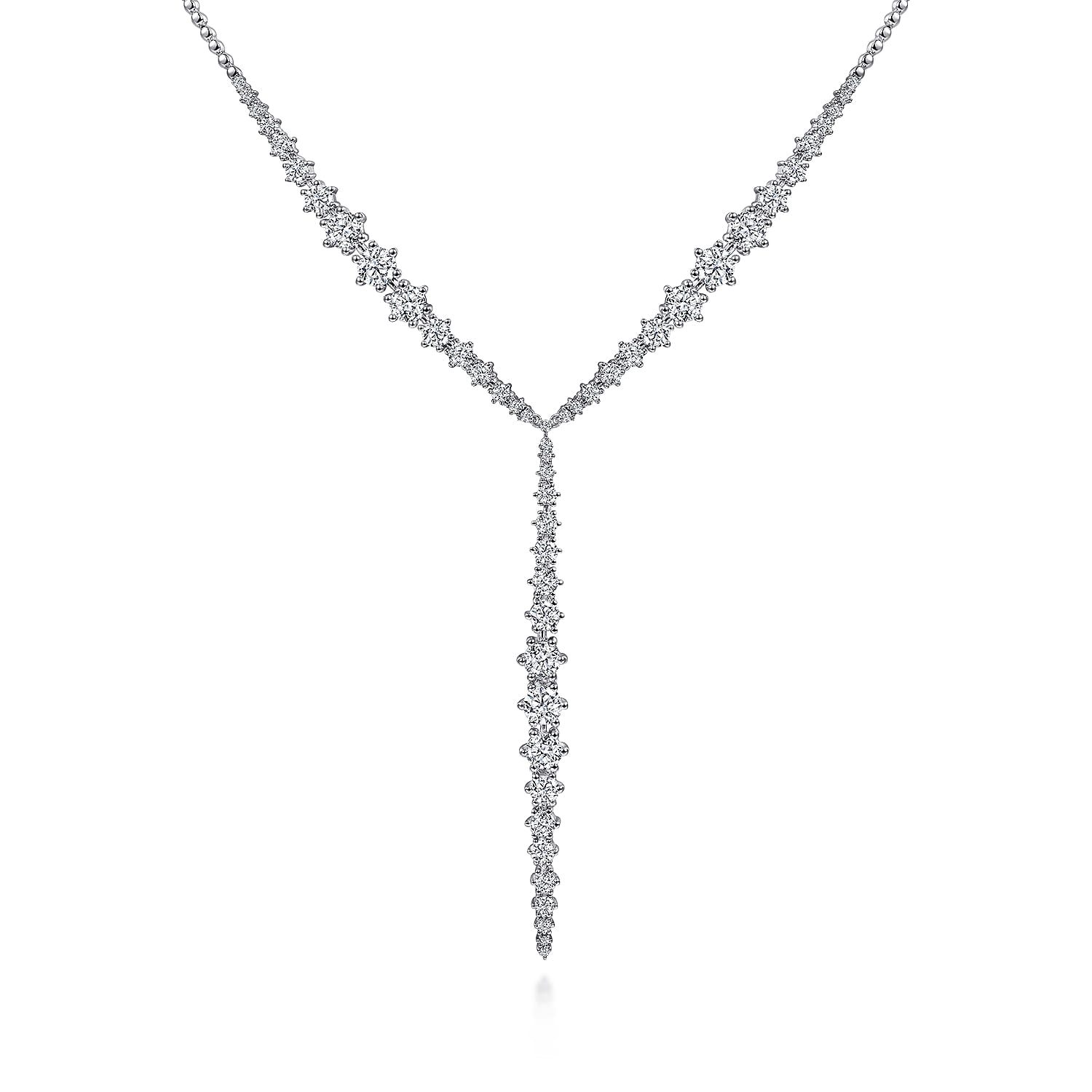 Diamond Y Knots Necklace