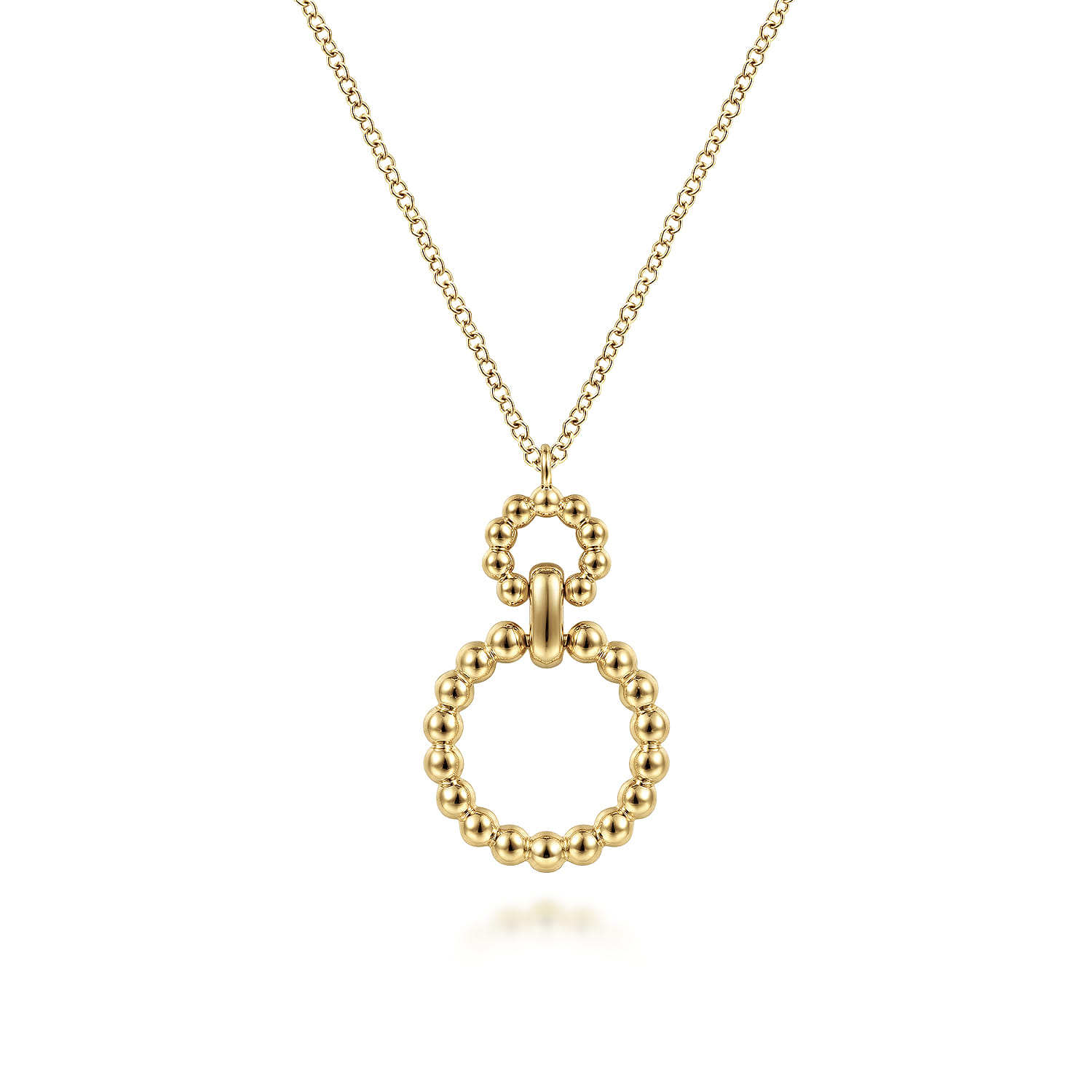 Pendant Necklace with Bujukan Bead Circles