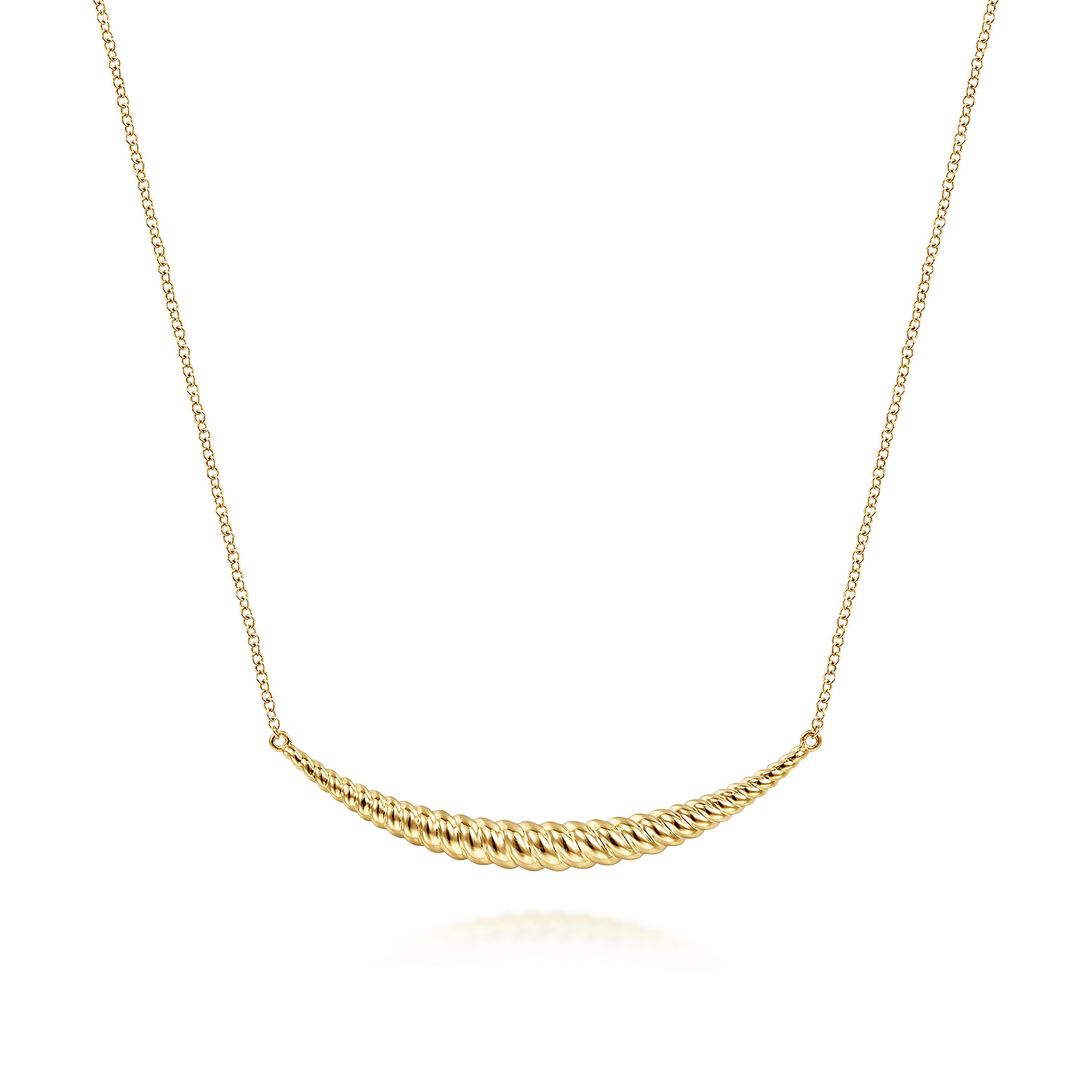 14k Yellow Gold Bar Hampton Necklace. SKU: NK6736Y4JJJ