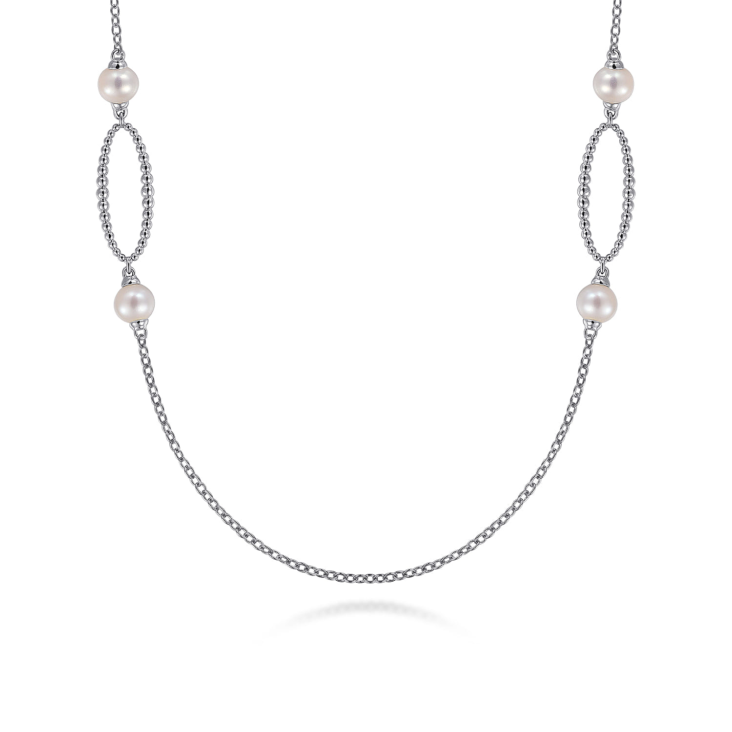 Bujukan Link and Pearl Station Necklace