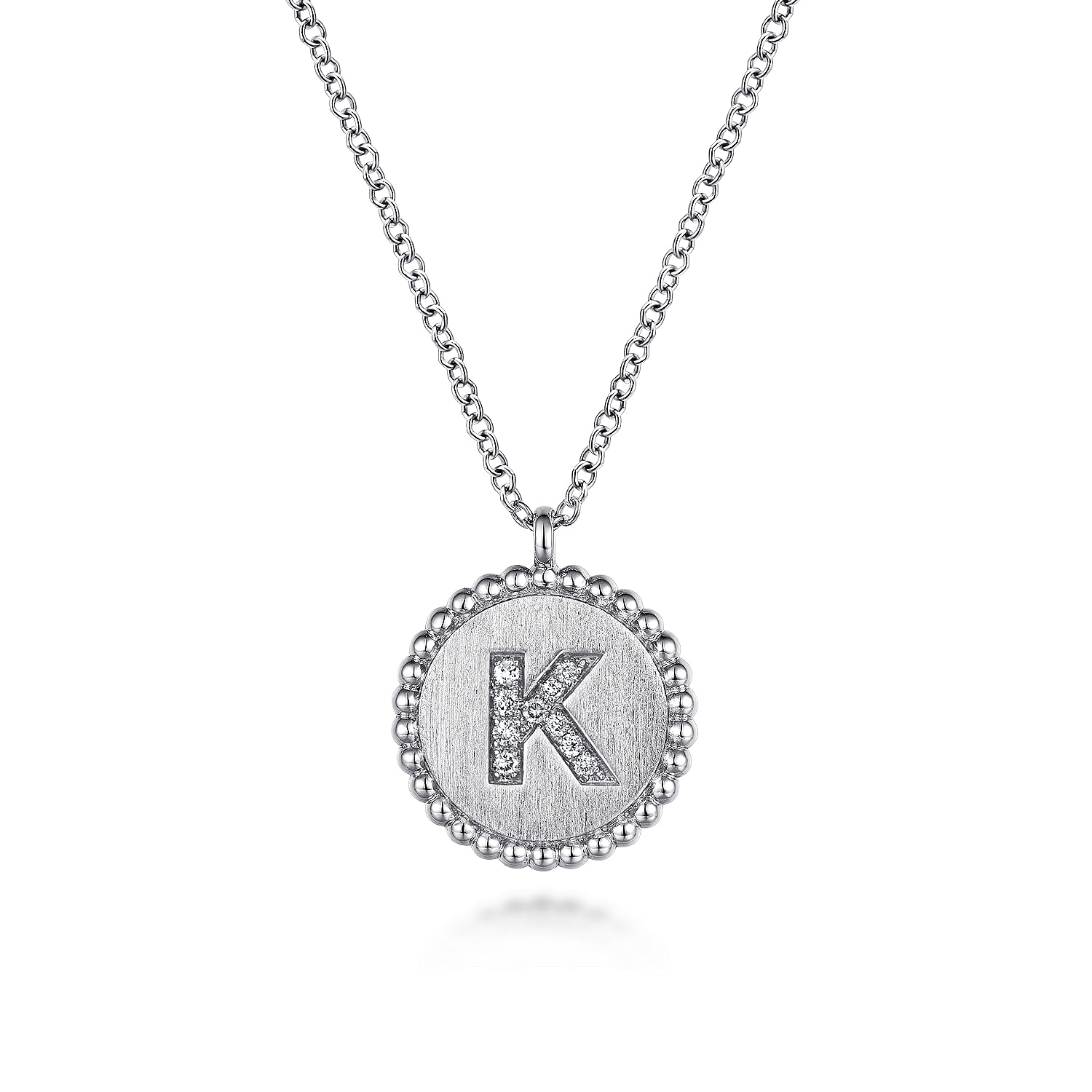 London Manori SILVER hotsell INITIAL K NECKLACE