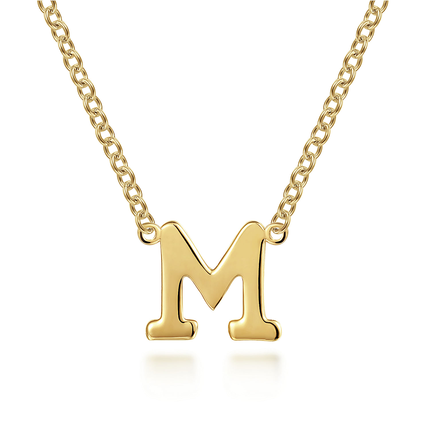 London Manori GOLD INITIAL buy M NECKLACE