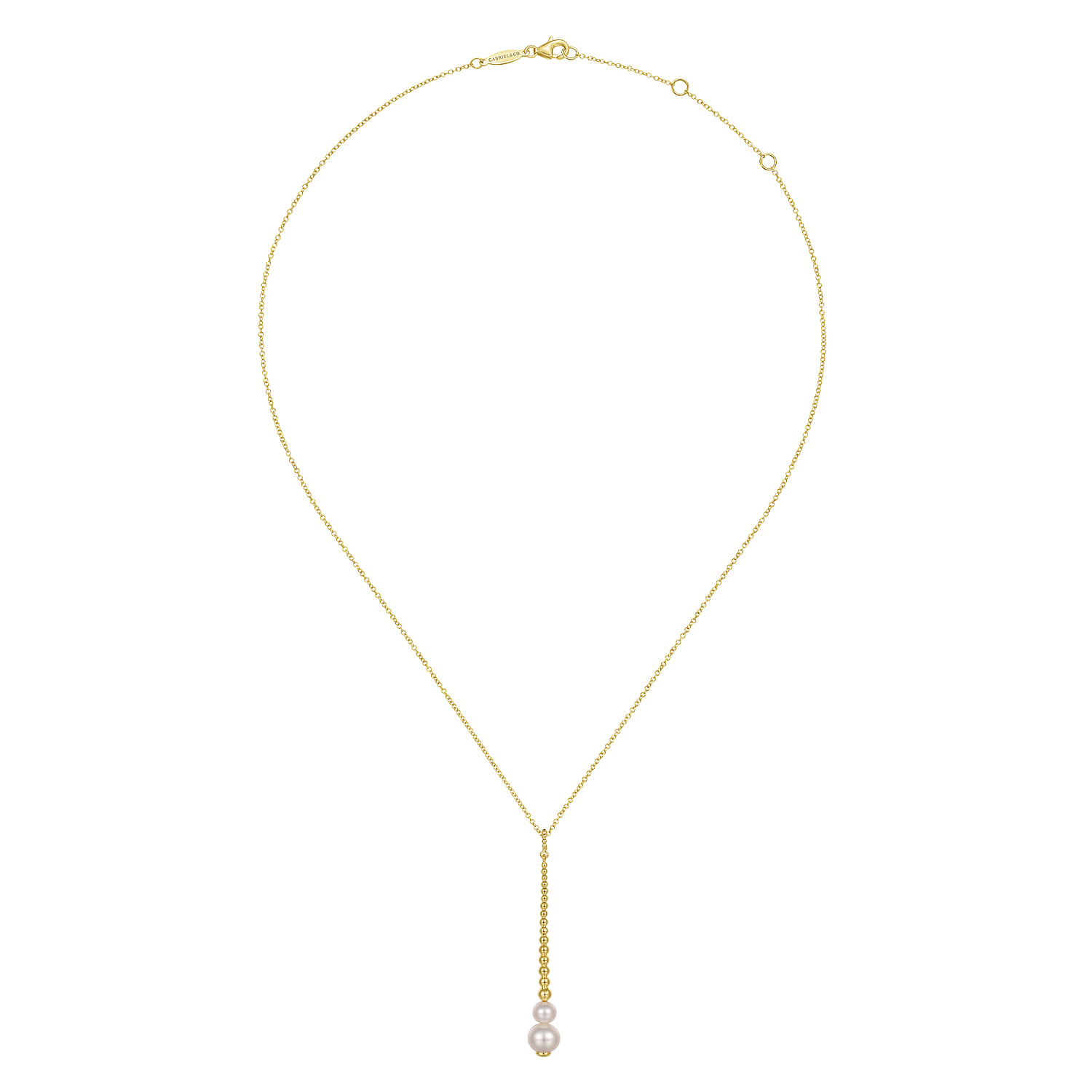 Bujukan Pearl Drop Necklace in 14K Yellow Gold, photograph 2