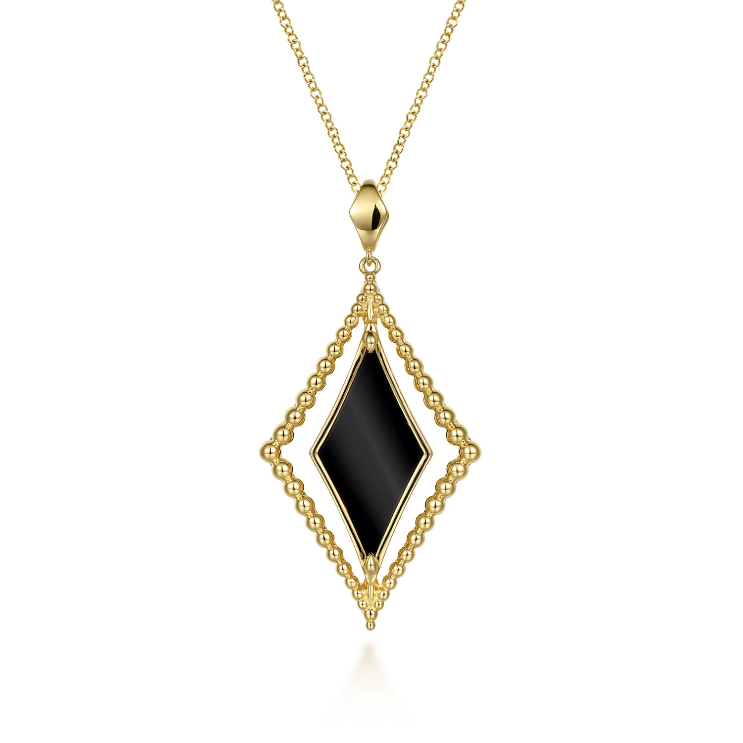 Black outlets Onyx Marquise Necklace in Rose Gold - Limited Edition