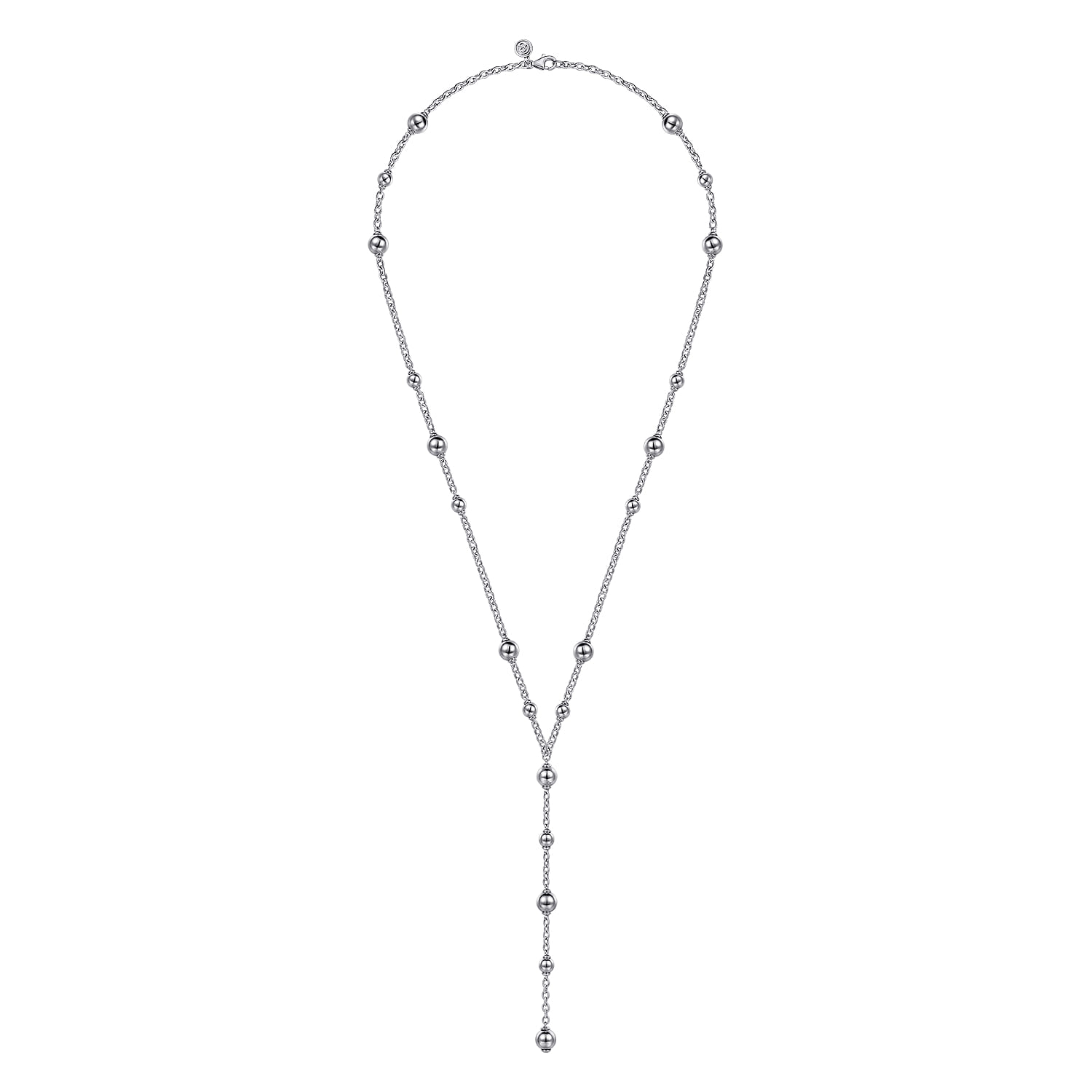 Beads Necklace in Sterling Silver, photograph 2