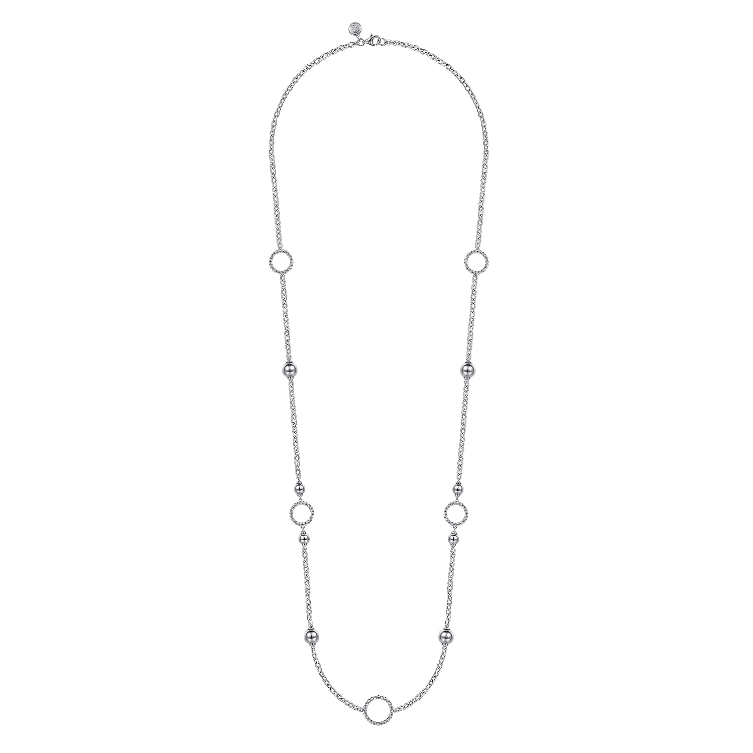 Beads Bujukan Necklace in Sterling Silver, photograph 2