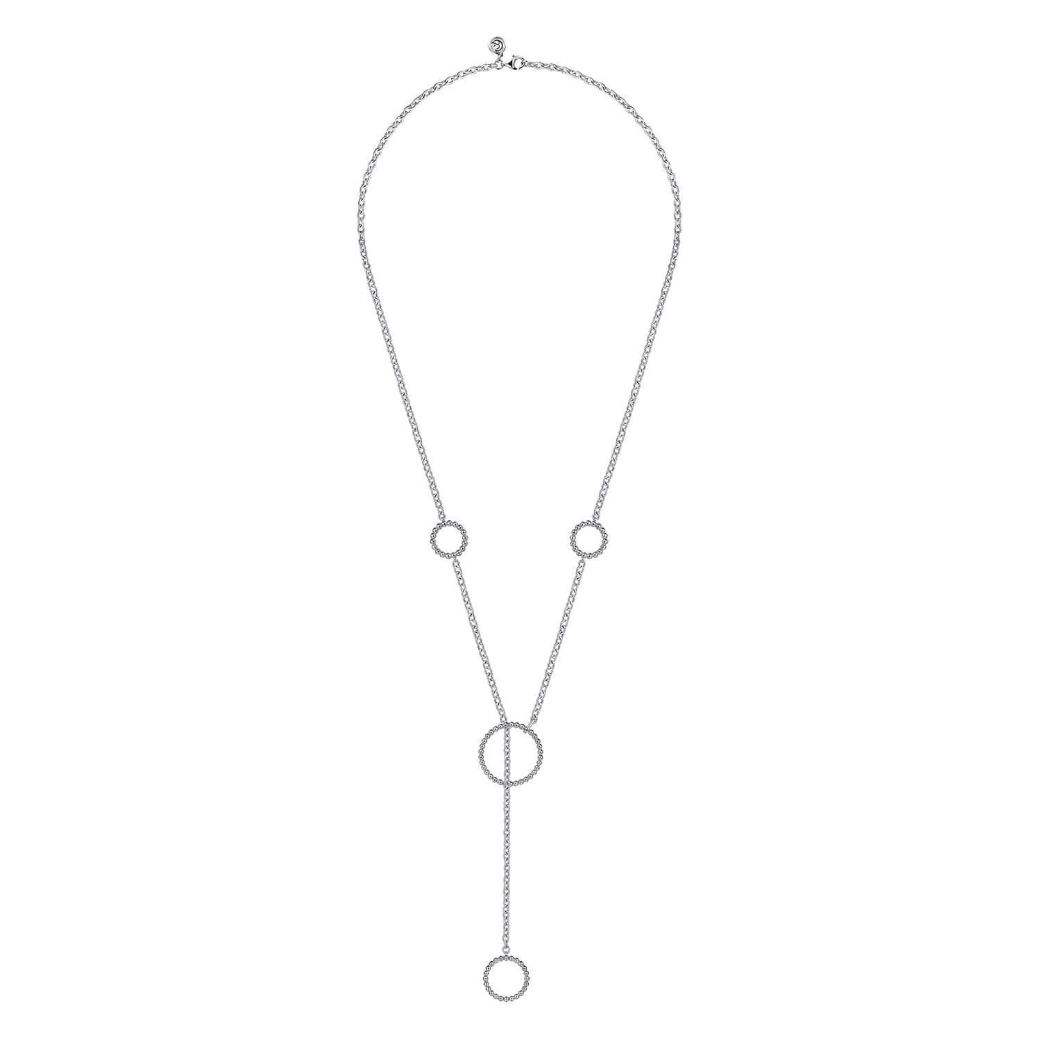 Bujukan Y Necklace in Sterling Silver, photograph 2