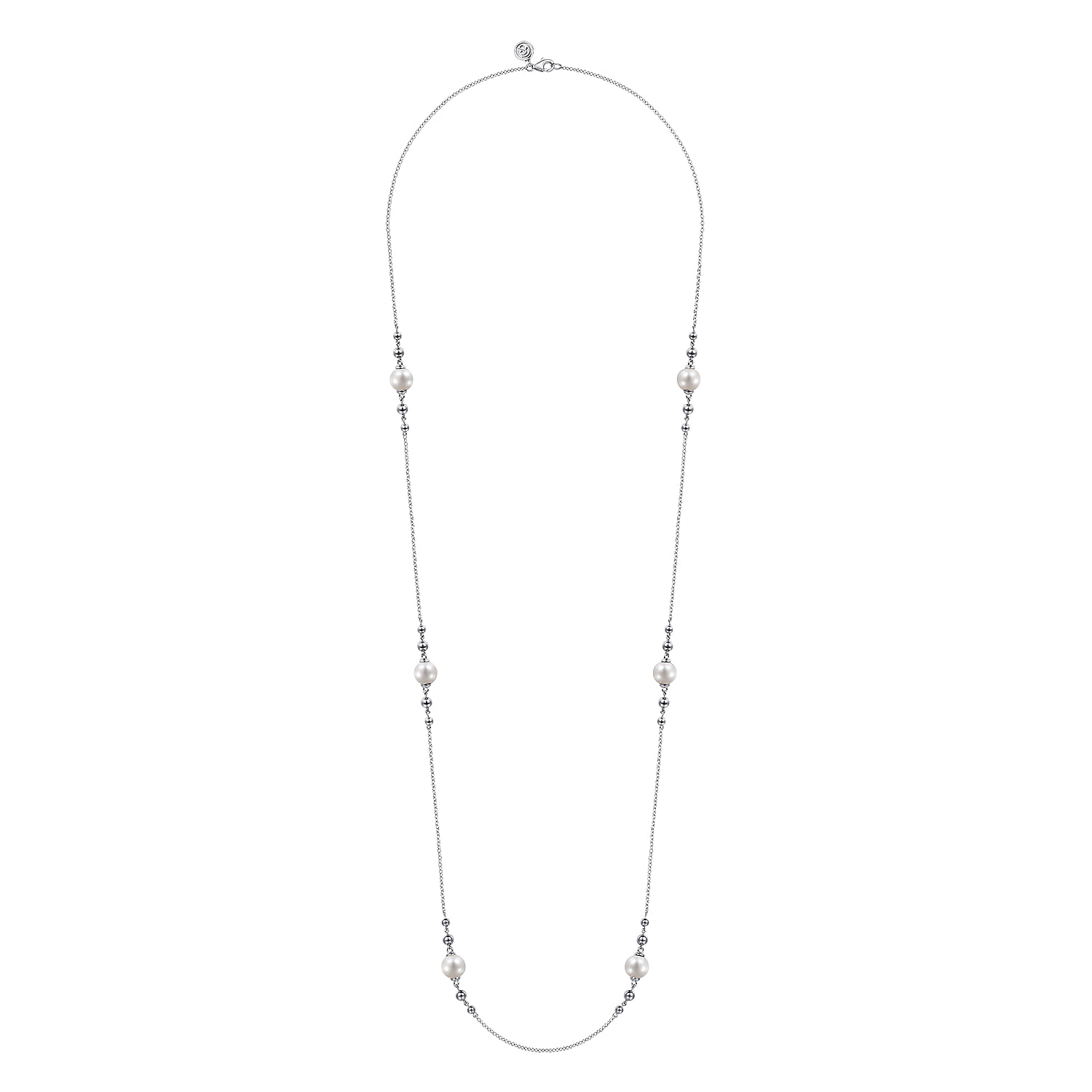 Round Pearl Bujukan Necklace in Sterling Silver, photograph 2