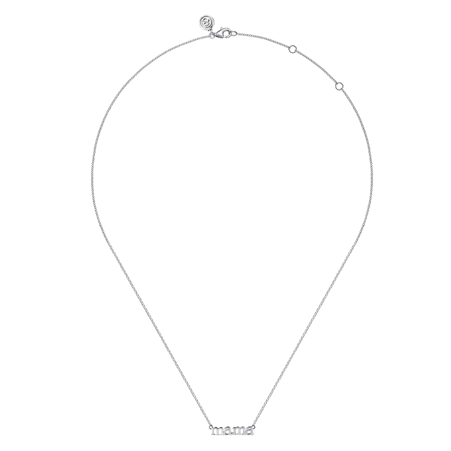 Diamond Necklace in 14K White Gold, photograph 2
