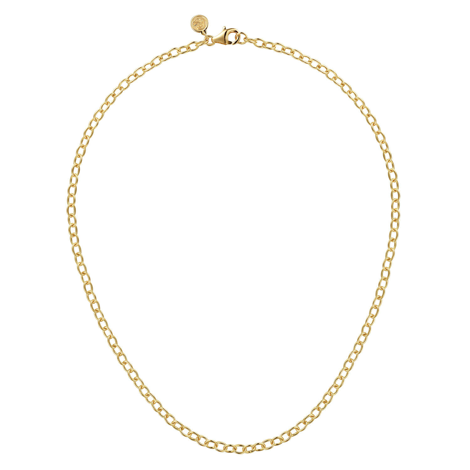 Link Chain Necklace in 14K Yellow Gold, photograph 2