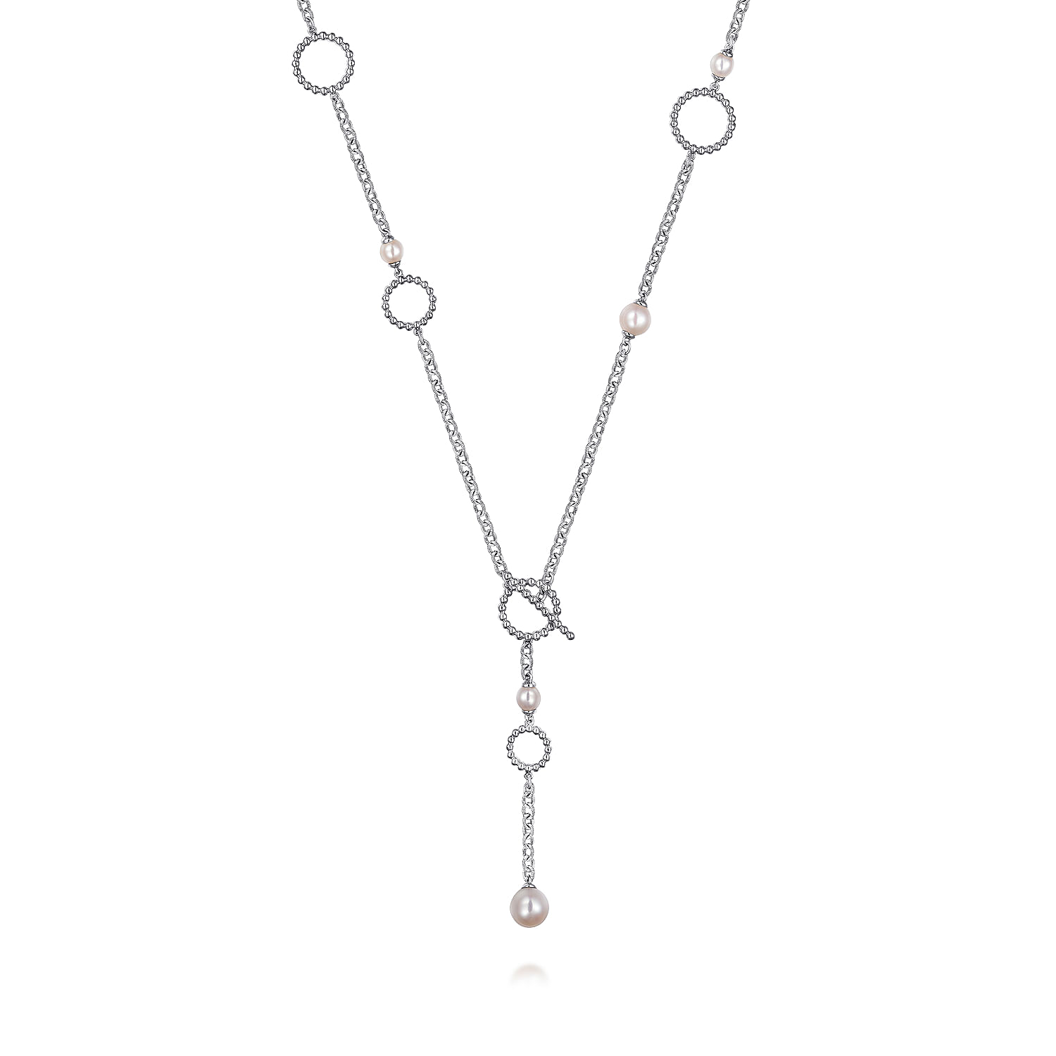 ■TATIANA■ Silver 925 Only Pearl Box Chain Necklace NZ2165 Designer fashion, Seoul-fully created | W Concept