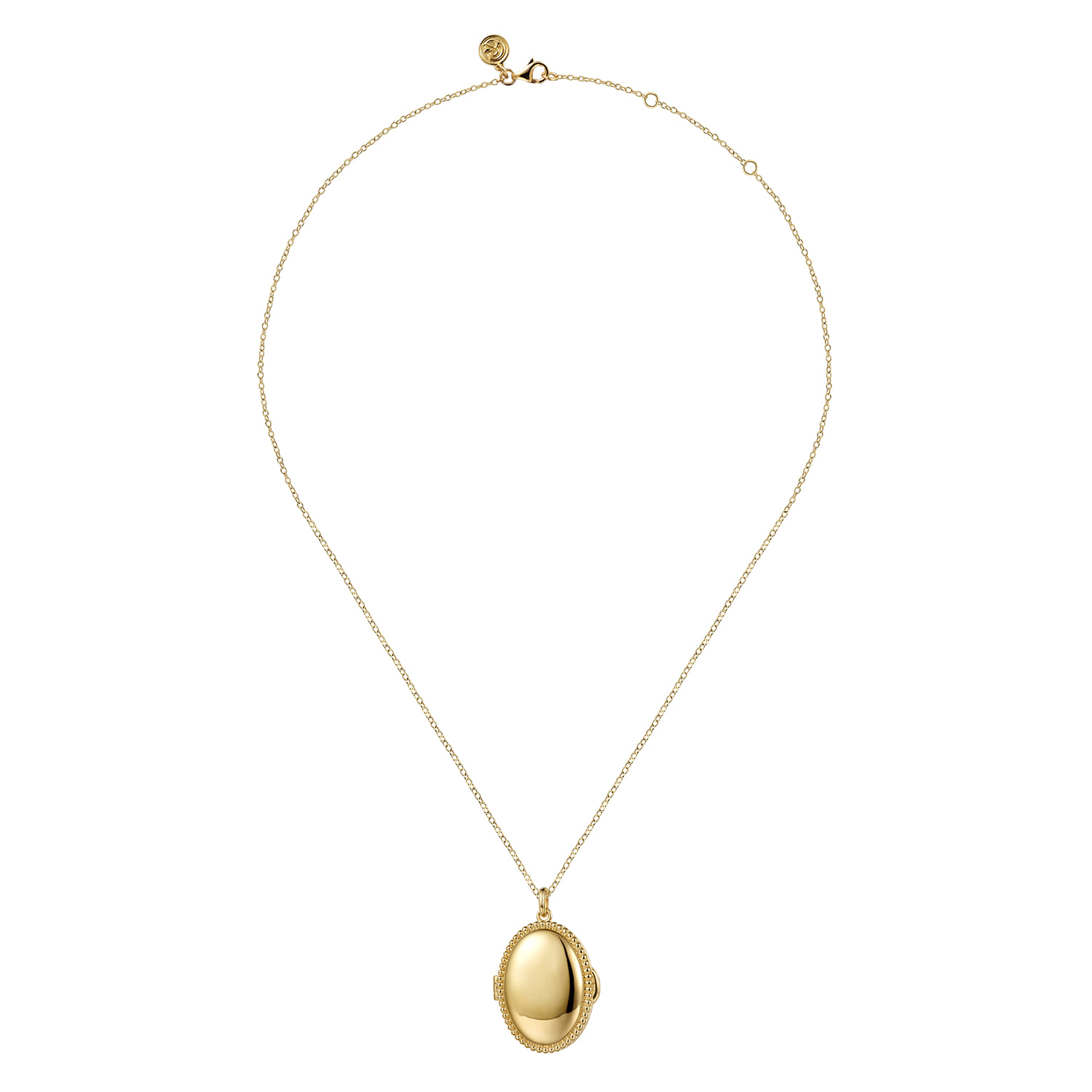 Bujukan Locket Pendant Necklace in 14K Yellow Gold, photograph 4