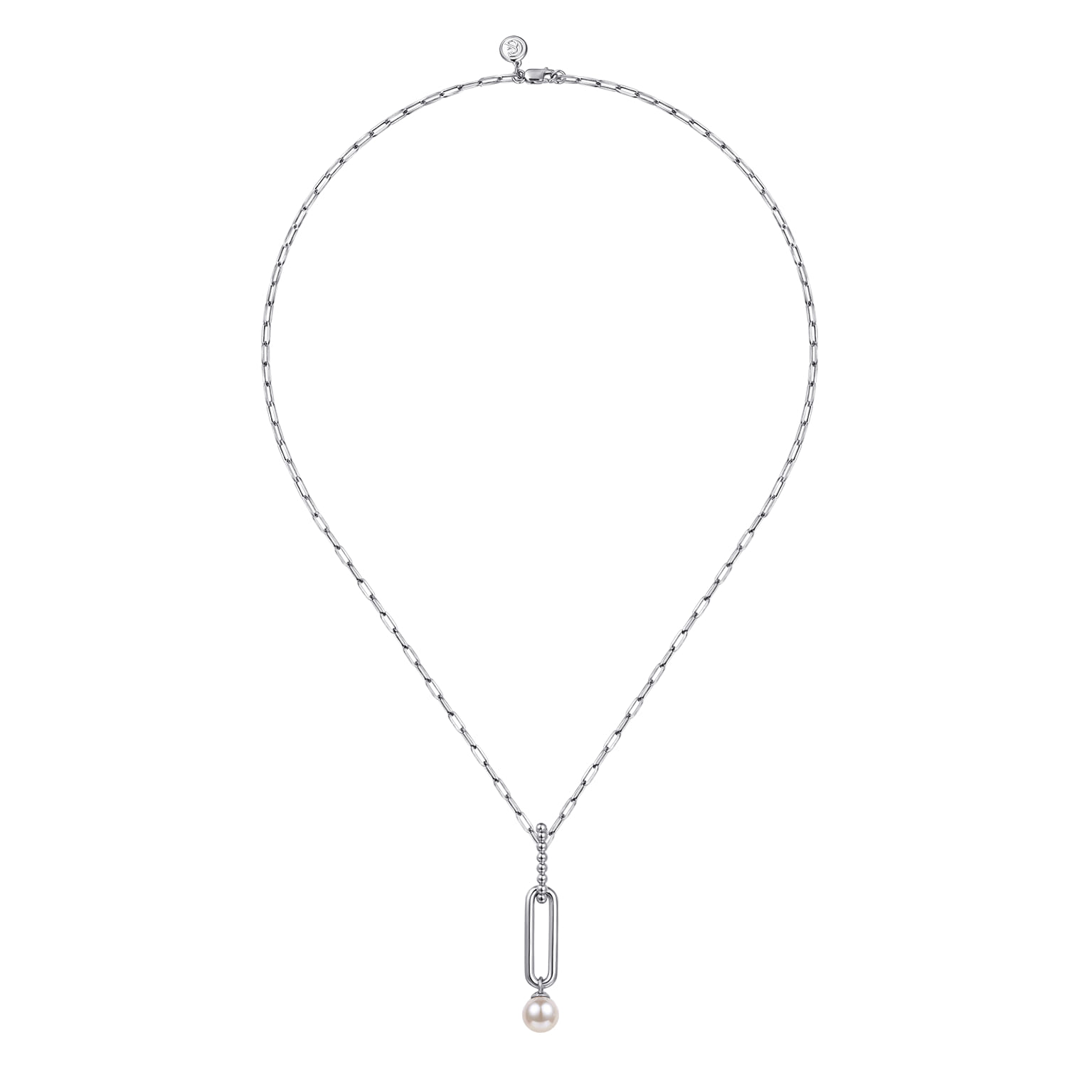 Pearl Bujukan Drop Necklace in Sterling Silver, photograph 2