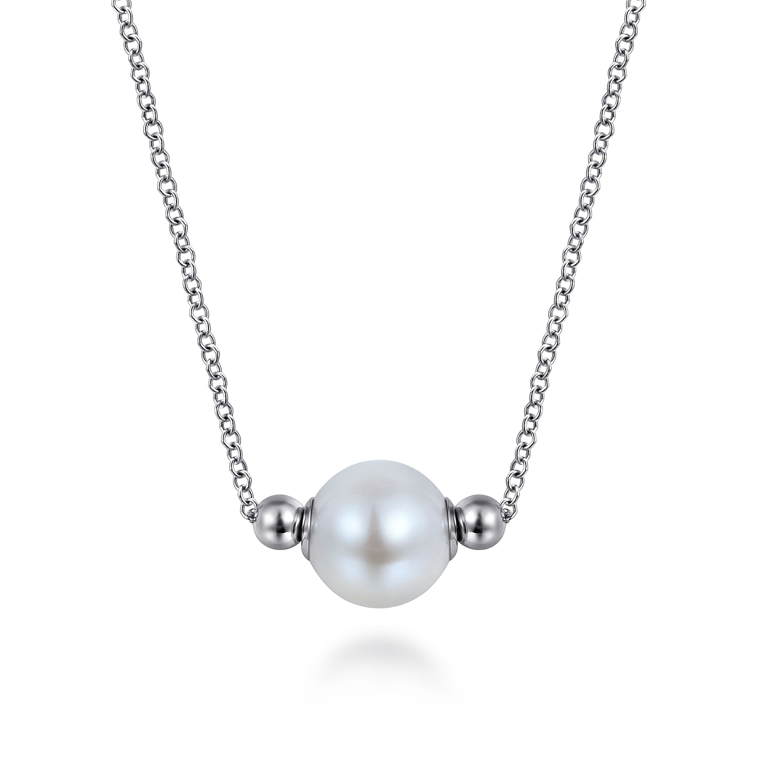 ☆TATIANA☆ Silver 925 pearl ball chain necklace NZ2014 TATIANA Triple Ball Chain Necklace - メルカリ
