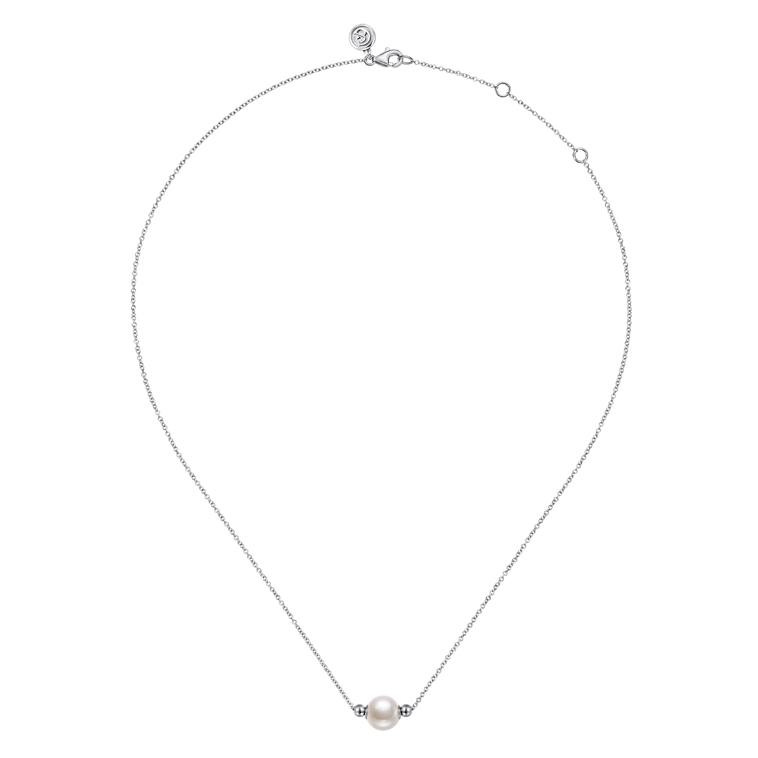 Pearl Bujukan Fashion Necklace in Sterling Silver, photograph 2