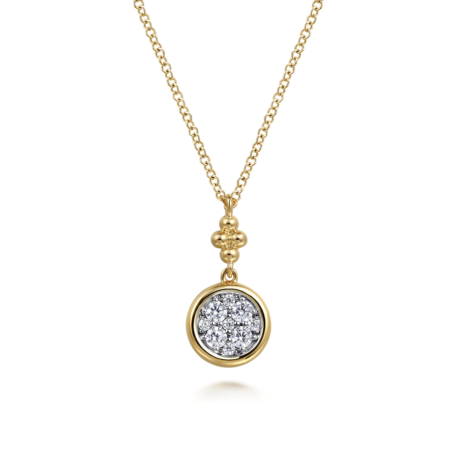 Diamond Drop Pendant Necklace-Bujukan