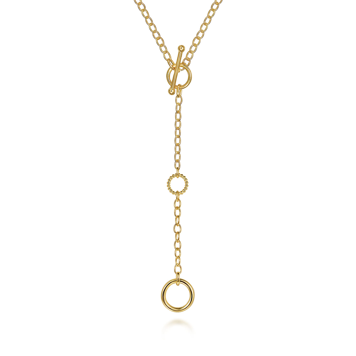 Bujukan Hollow Tube Y-Knot Necklace