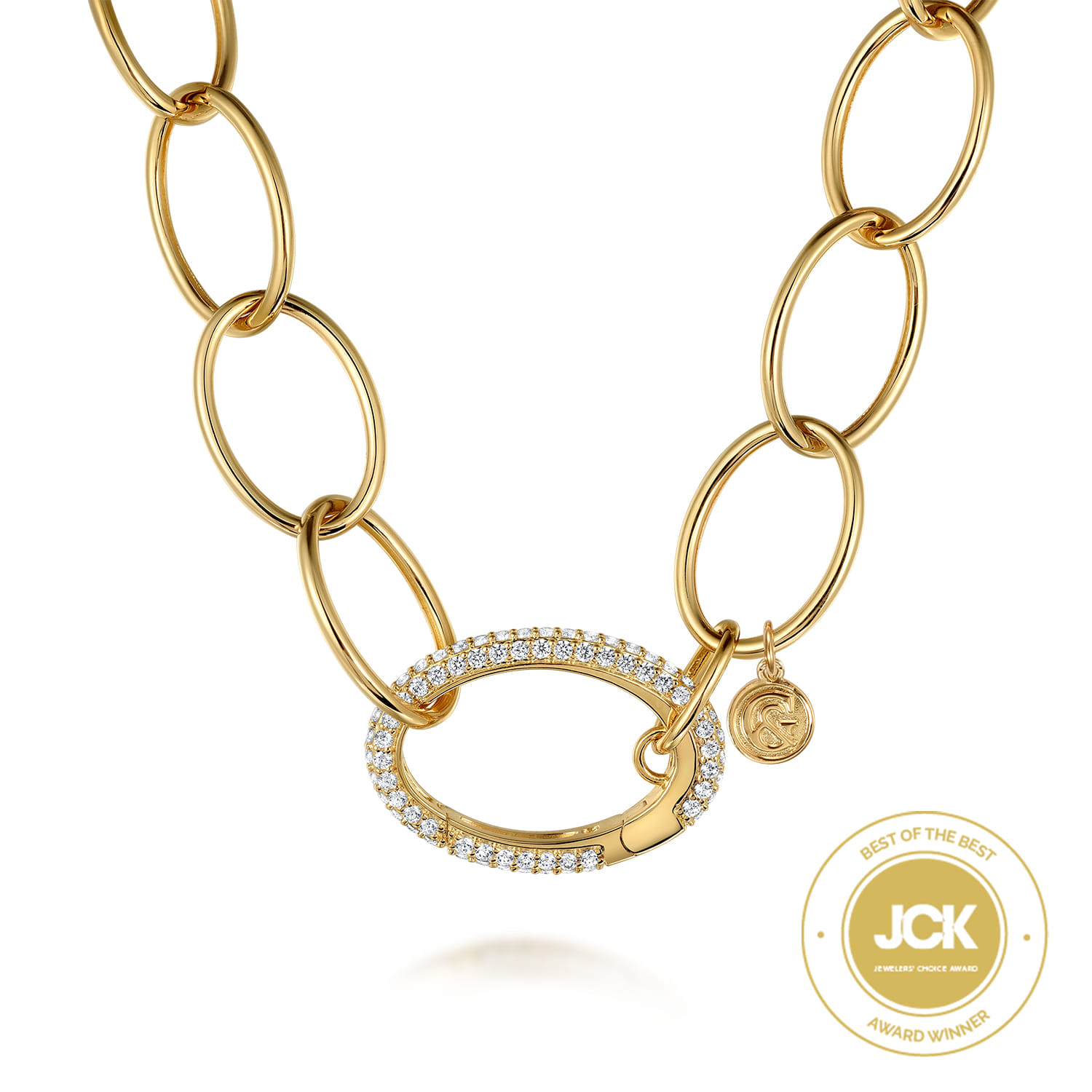 Chain Necklace with Diamond Pendant
