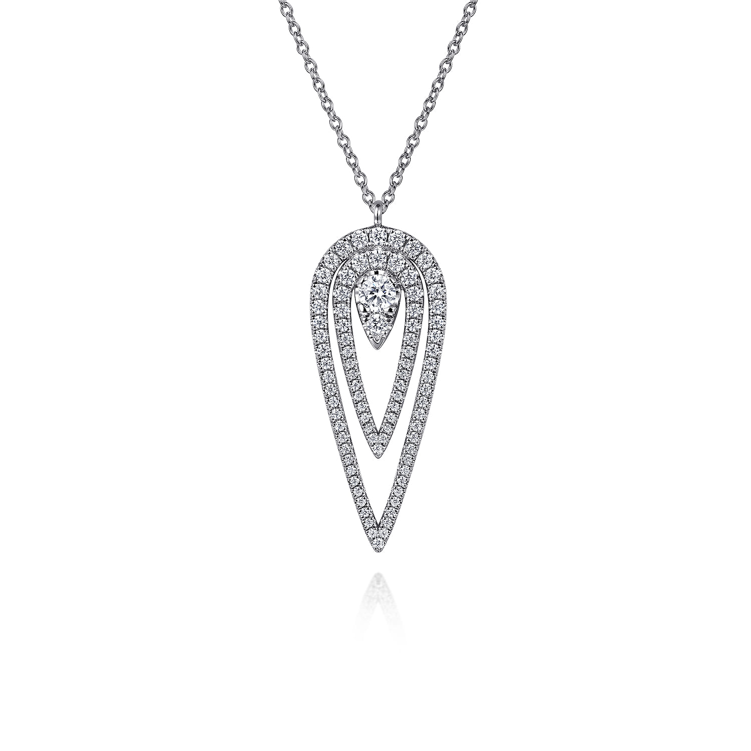 Diamond Drop Pendant Necklace