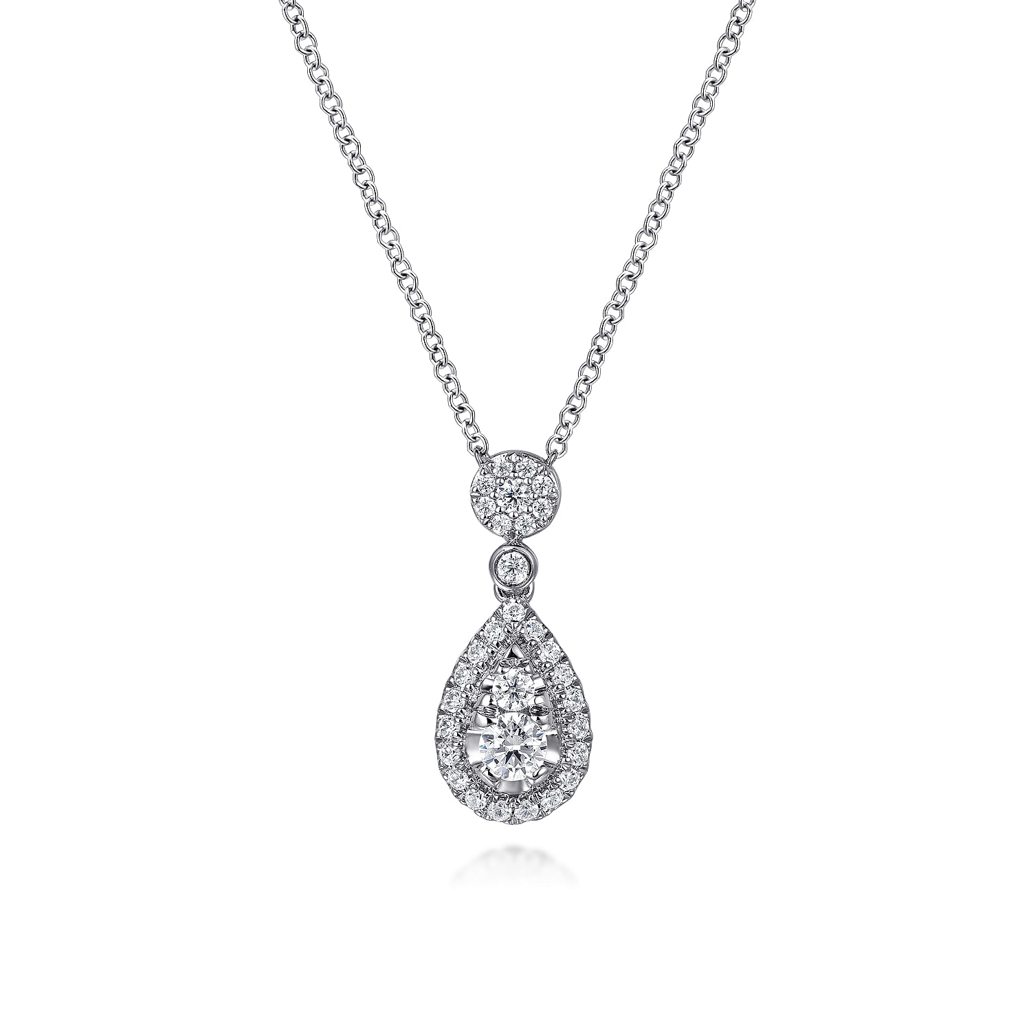 ネックレス・ペンダント Numbering Wavy Teardrop Pendant Necklace #7767 5BNY860 Teardrop Pendant Necklace in Sterling Silver – IPPOLITA