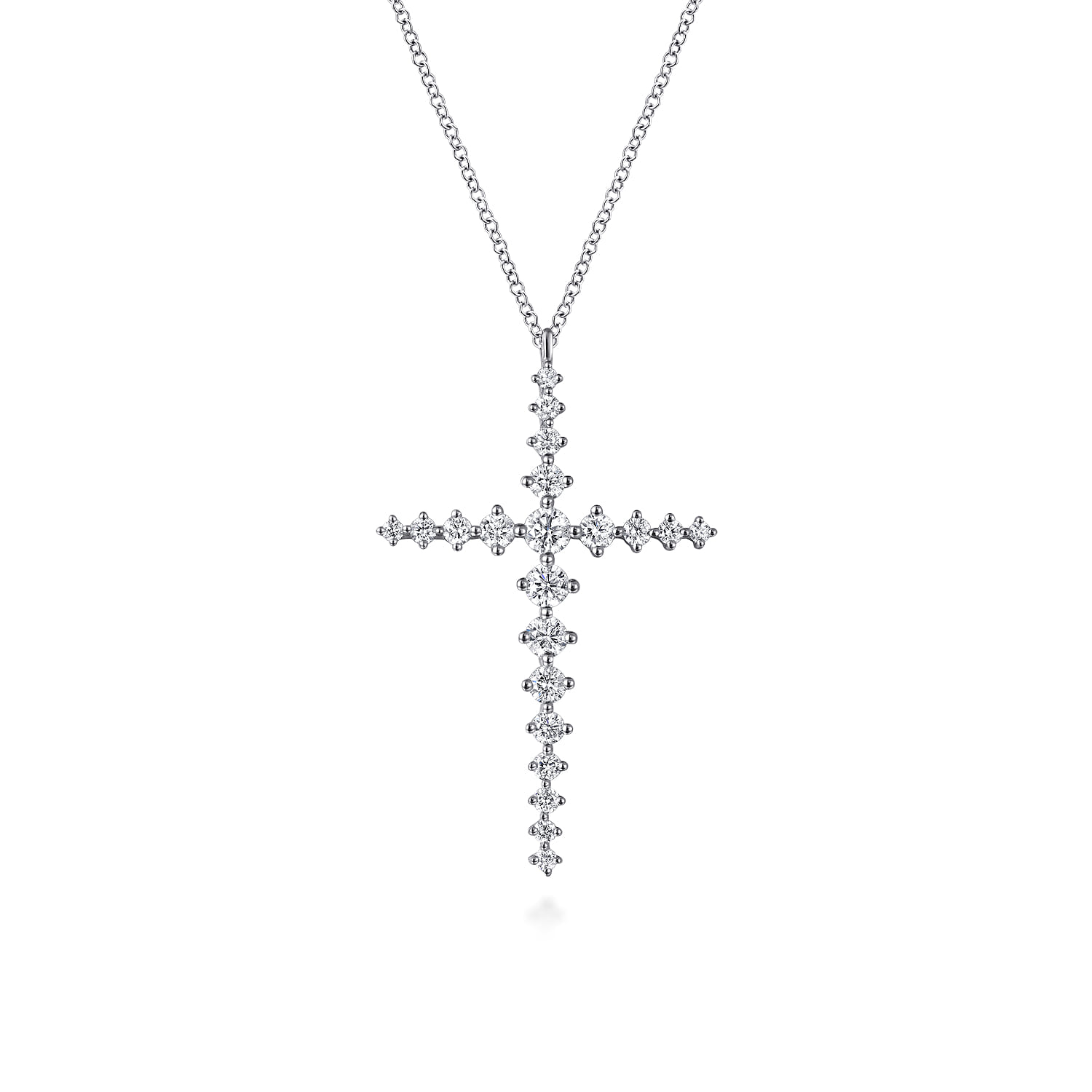 14k White Gold Pendant Lusso SKU: NK7631W45JJ Gabriel
