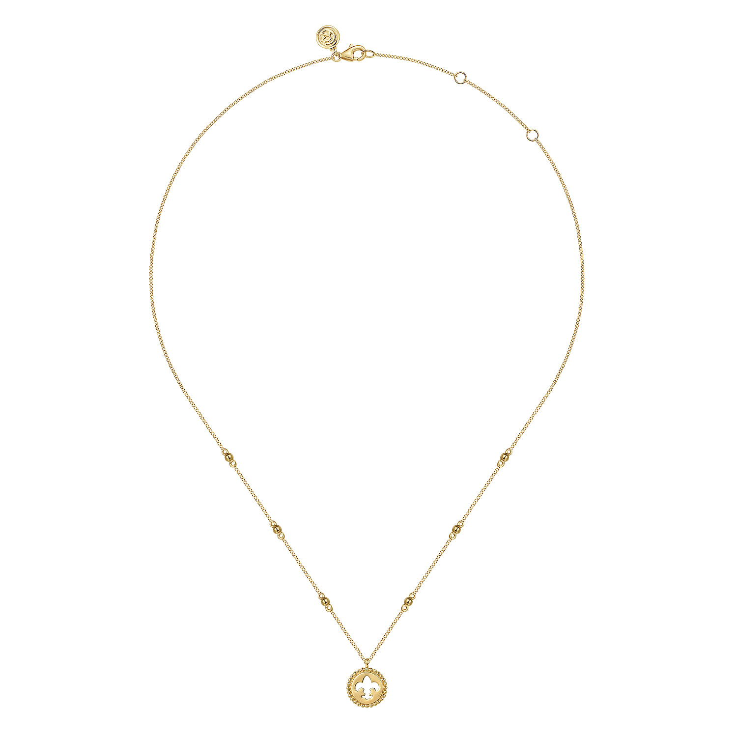 Bujukan Medallion Necklace in 14K Yellow Gold, photograph 2