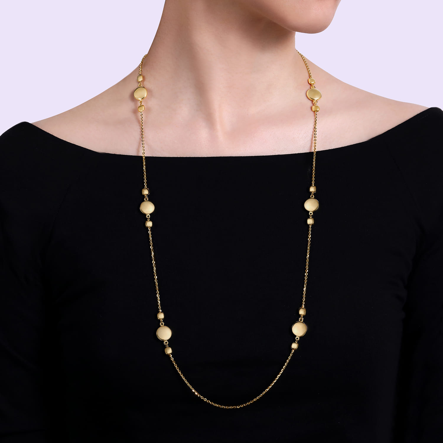 32 inch Necklace in 14K Yellow Gold, photograph 3