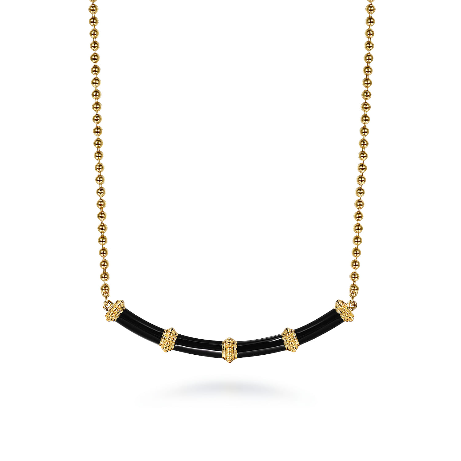 Bujukan Bar Necklace with Enamel