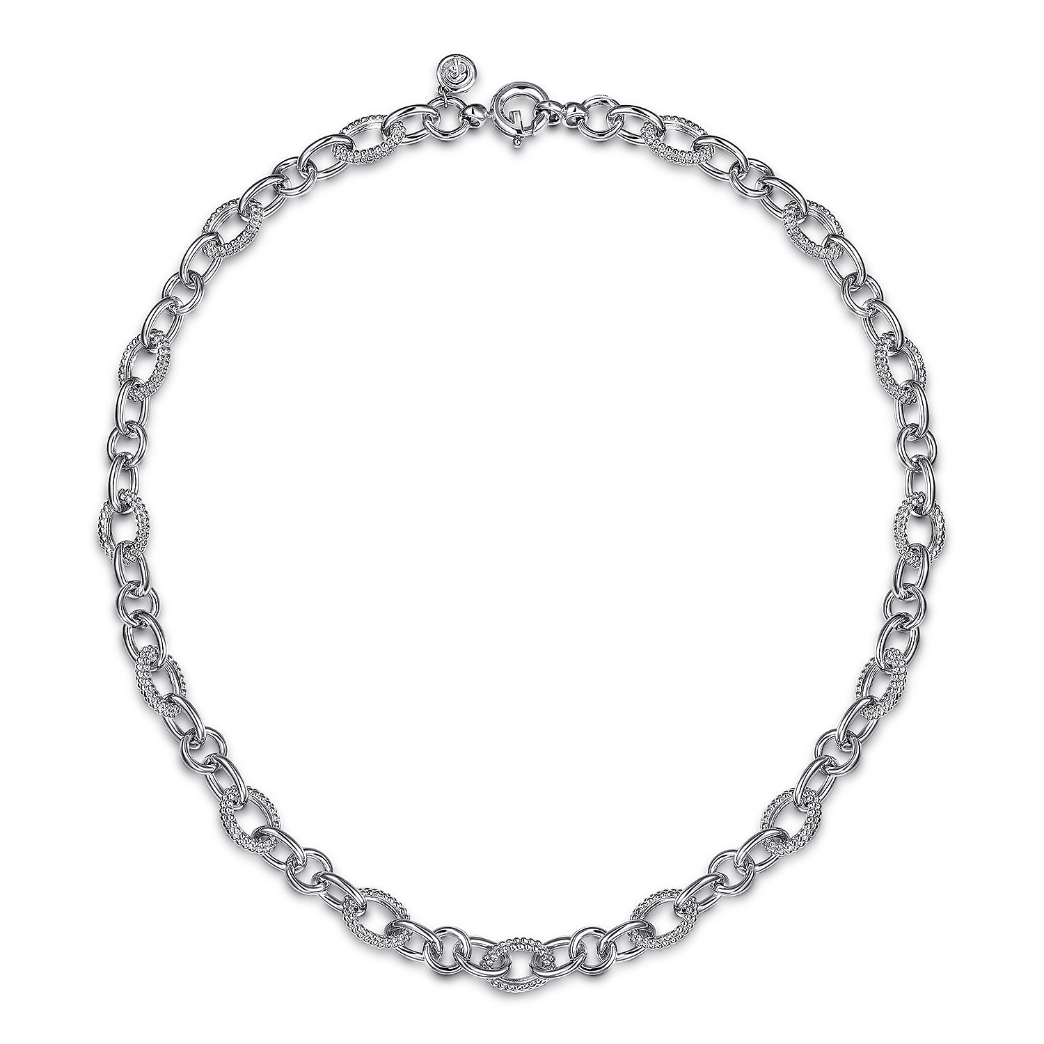Bujukan Link Chain Necklace in Sterling Silver, photograph 2