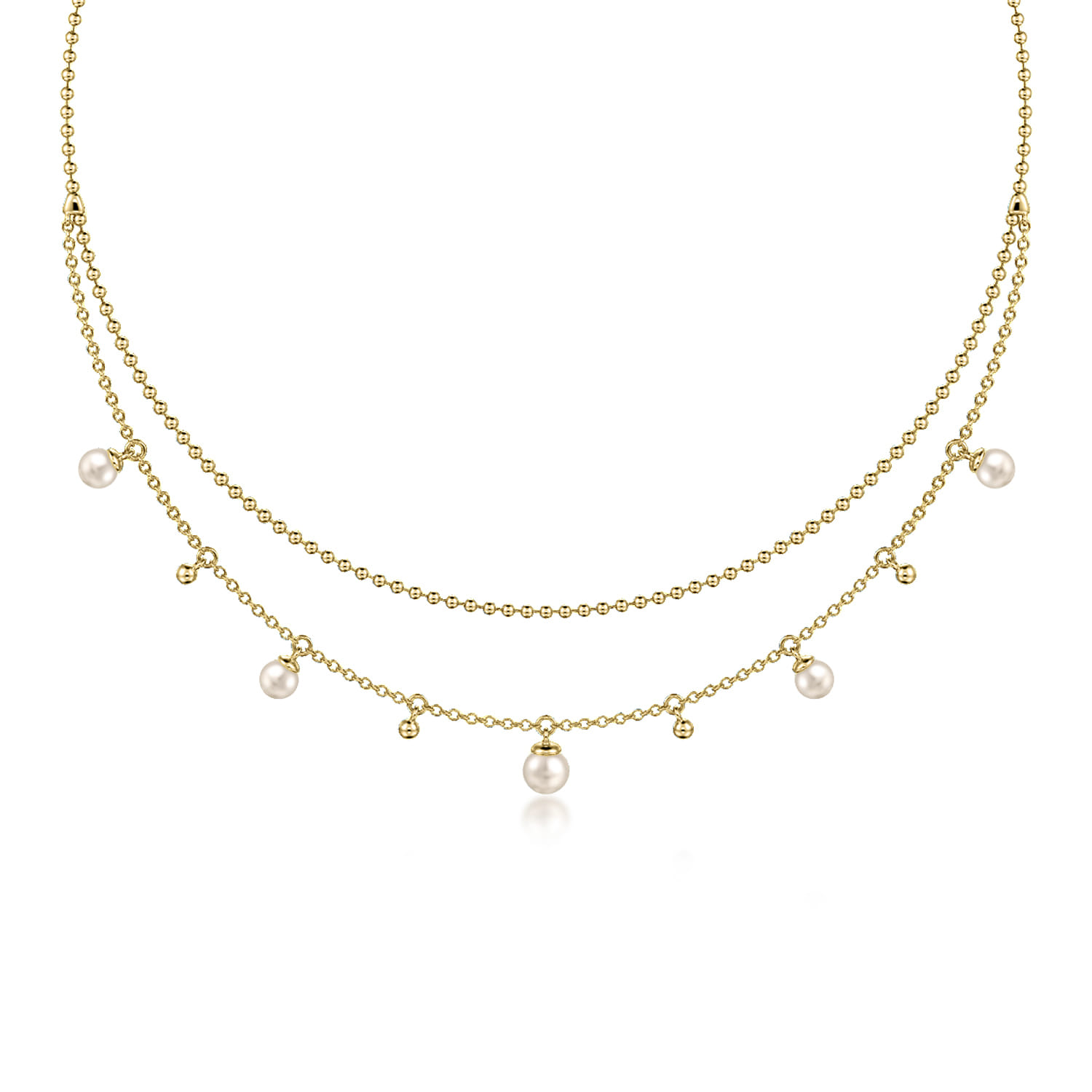 Bujukan Pearl Layered Necklace