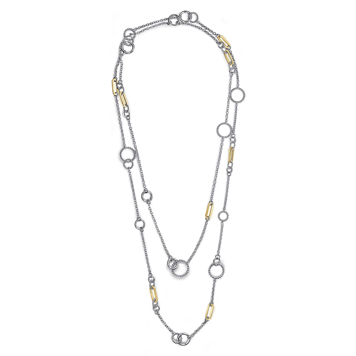 Bujukan Transformable Layered Necklace in 14K Yellow Gold, photograph 2