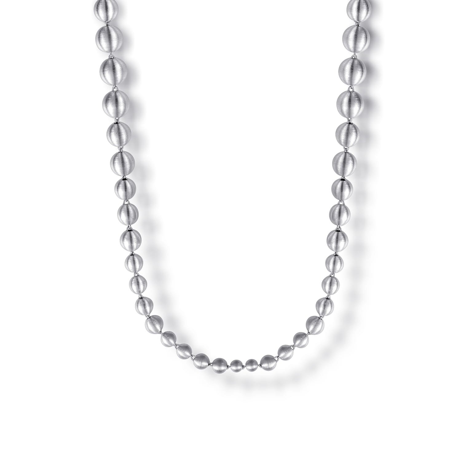 Bujukan Beads Chain Necklace in Sterling Silver
