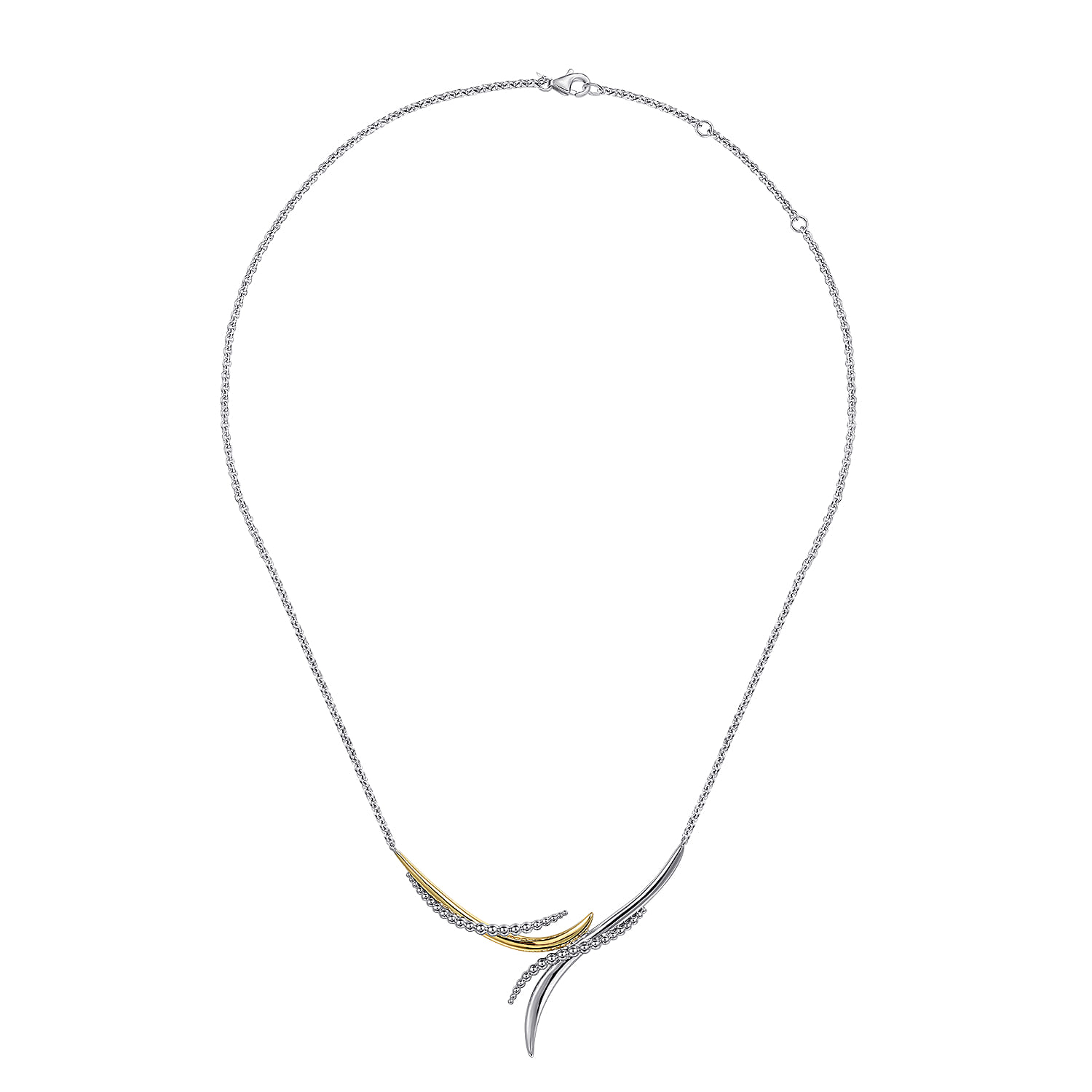 and Bujukan Bypass Necklace in 14K Yellow Gold, photograph 2