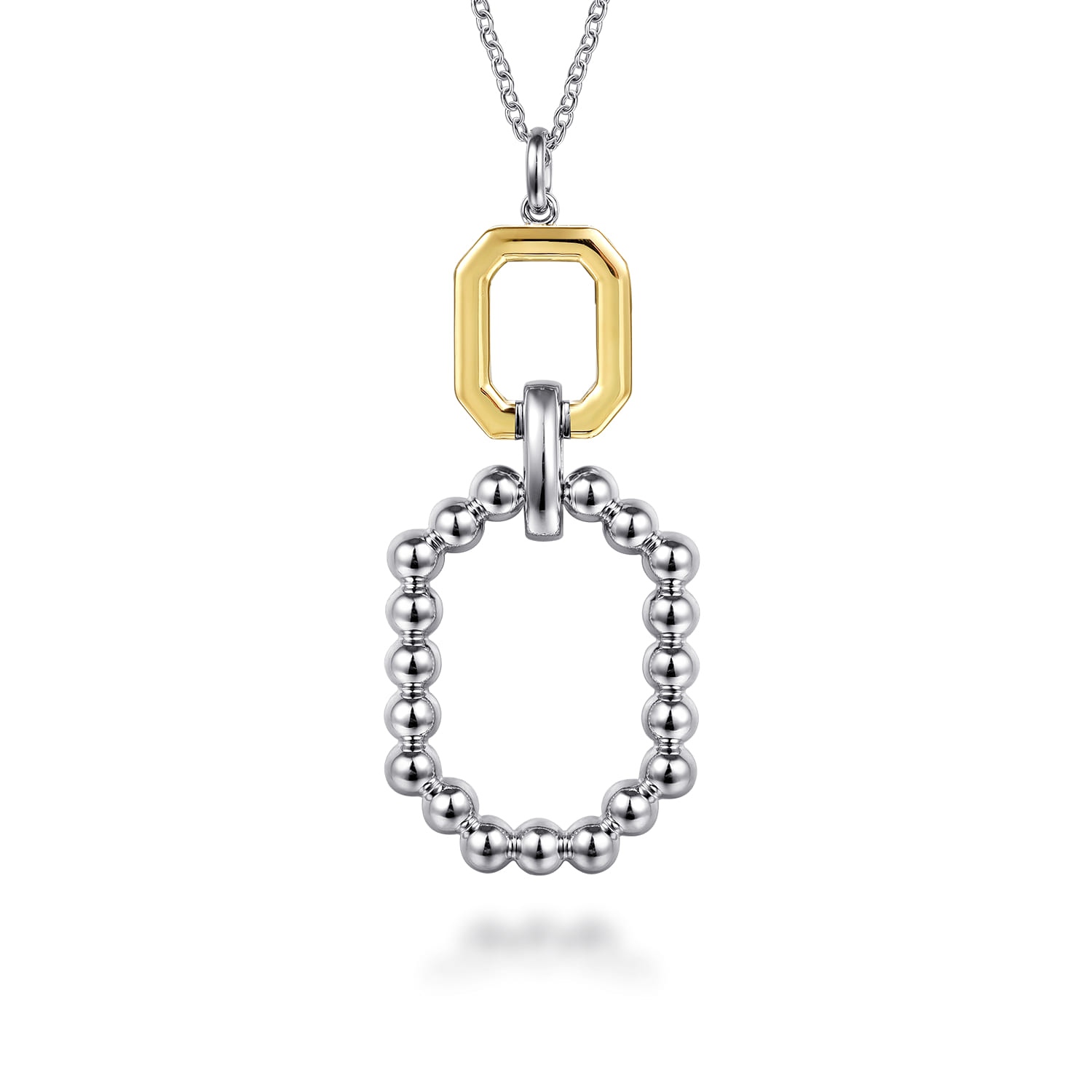 and Octagon Bujukan Drop Pendant Necklace