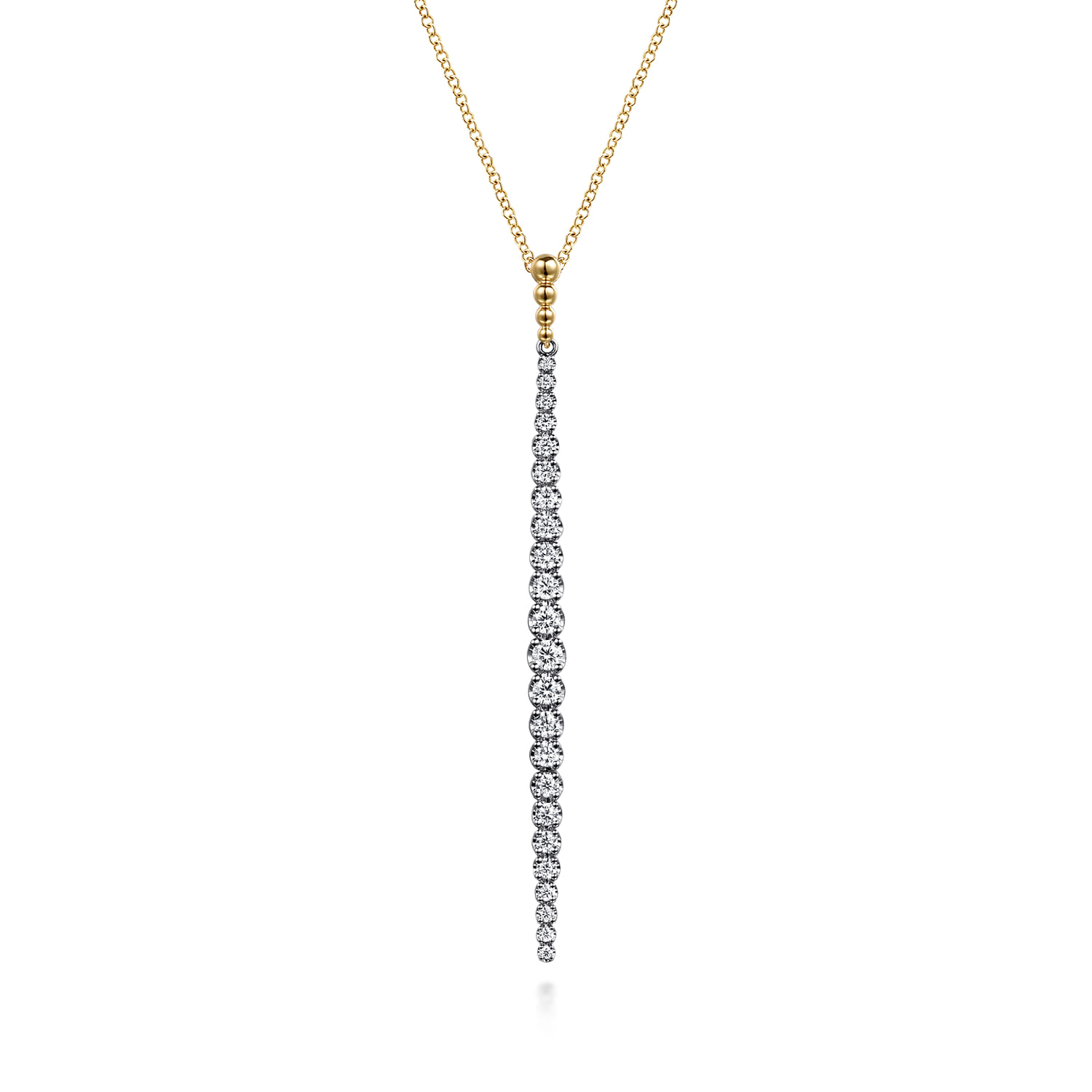 Bujukan Diamond Bar Pendant Necklace
