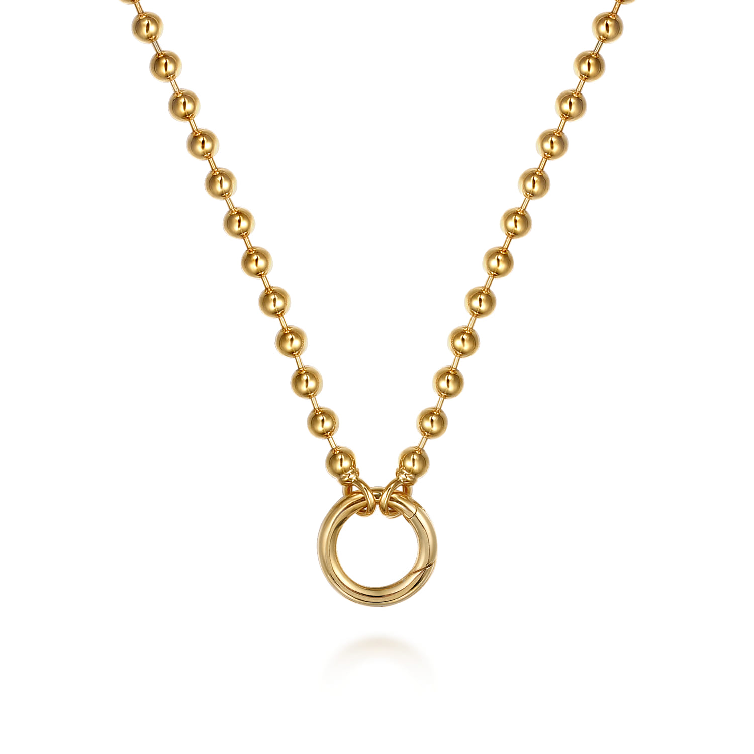 Bujukan Beaded Chain Necklace in 14K Yellow Gold