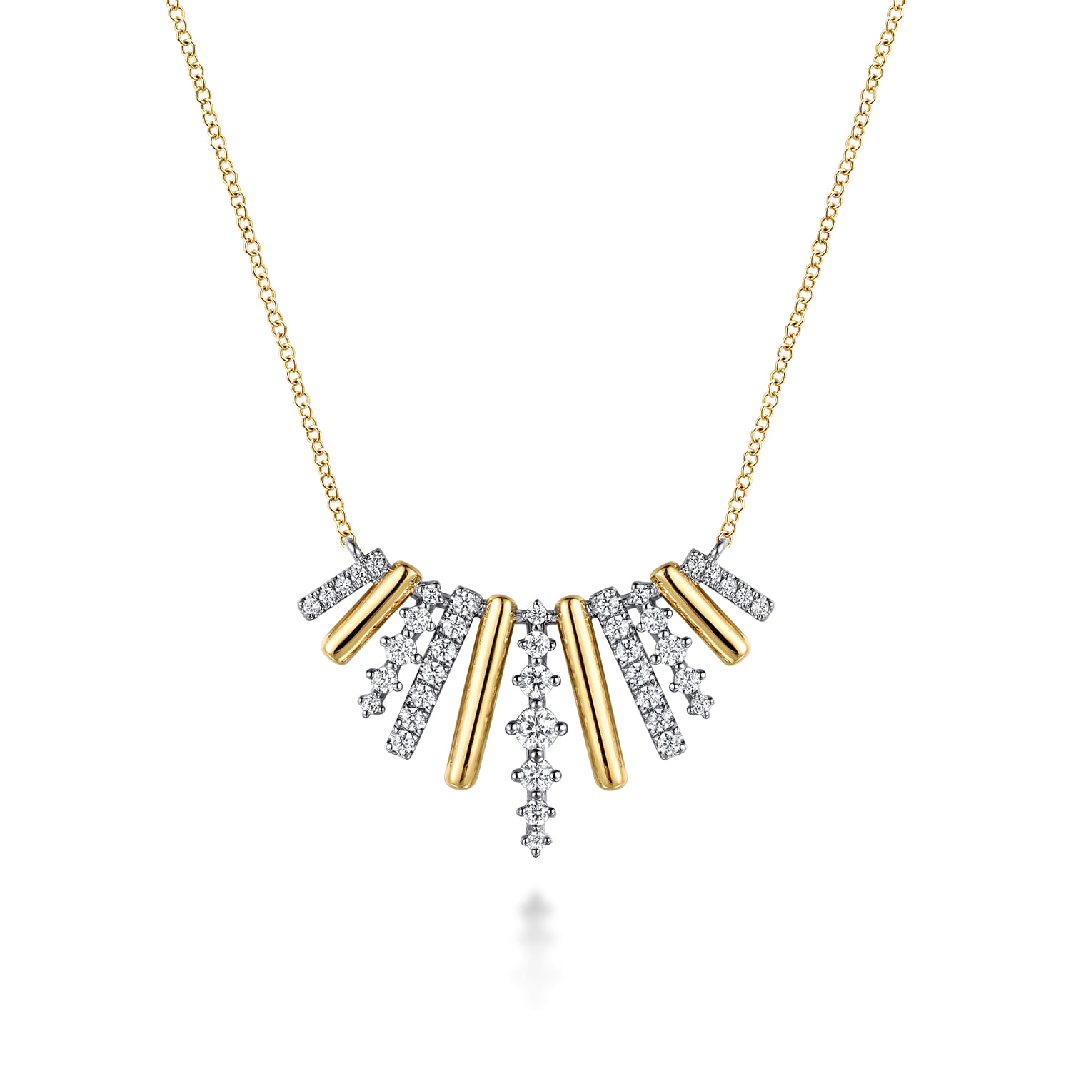 Graduating Diamond Pendant Necklace