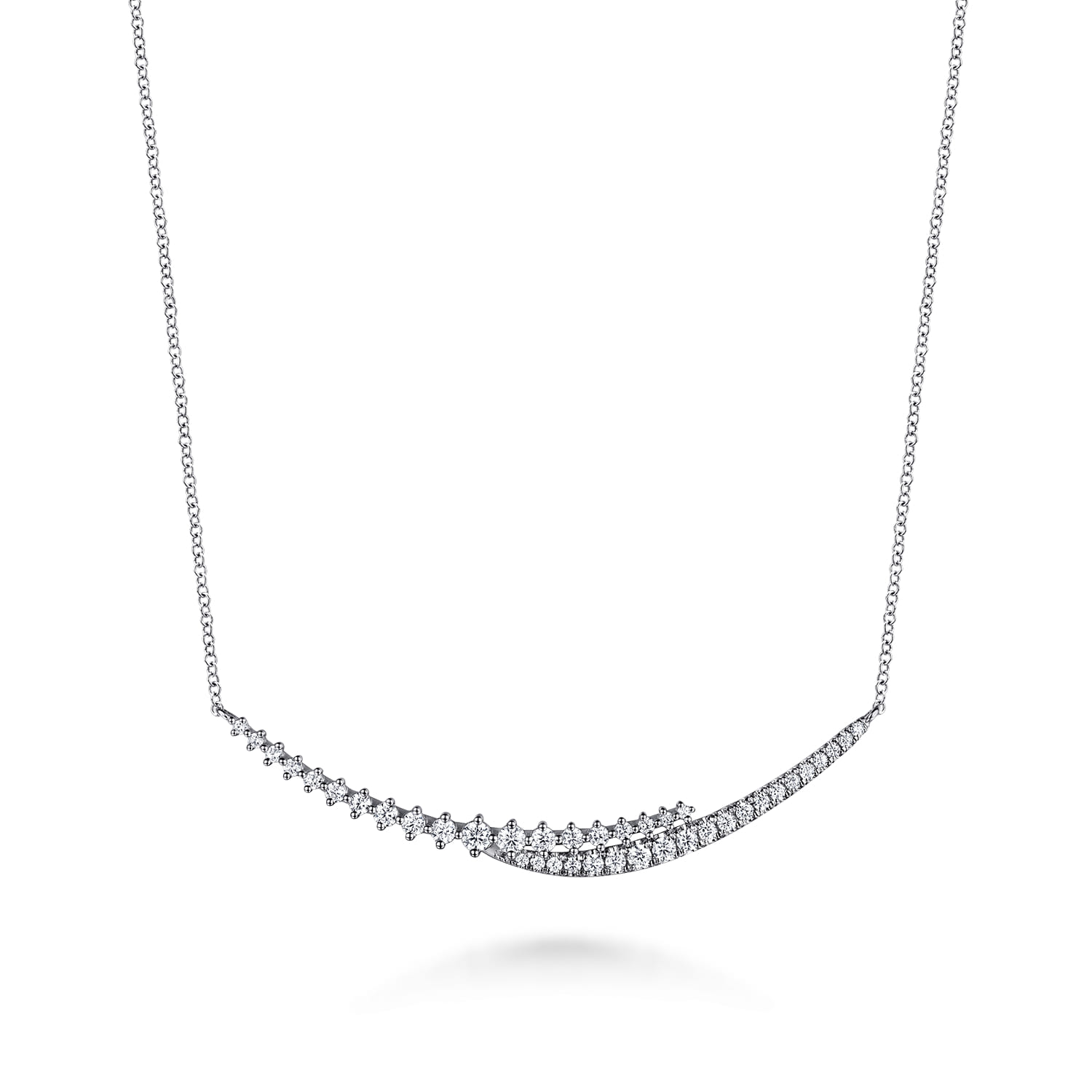 Graduating Diamond Bar Necklace