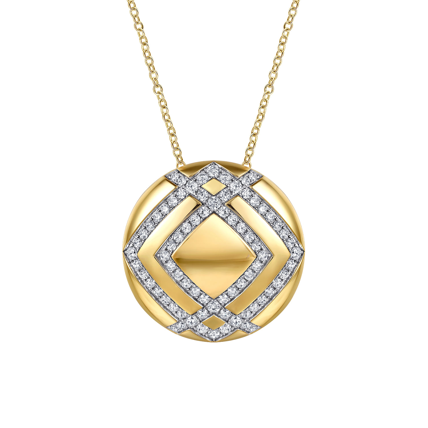 18K Yellow Gold Diamond Pendant Necklace @ $8000. Shop 18K Yellow Gold Diamond Pendant Necklace @ $8000. Shop