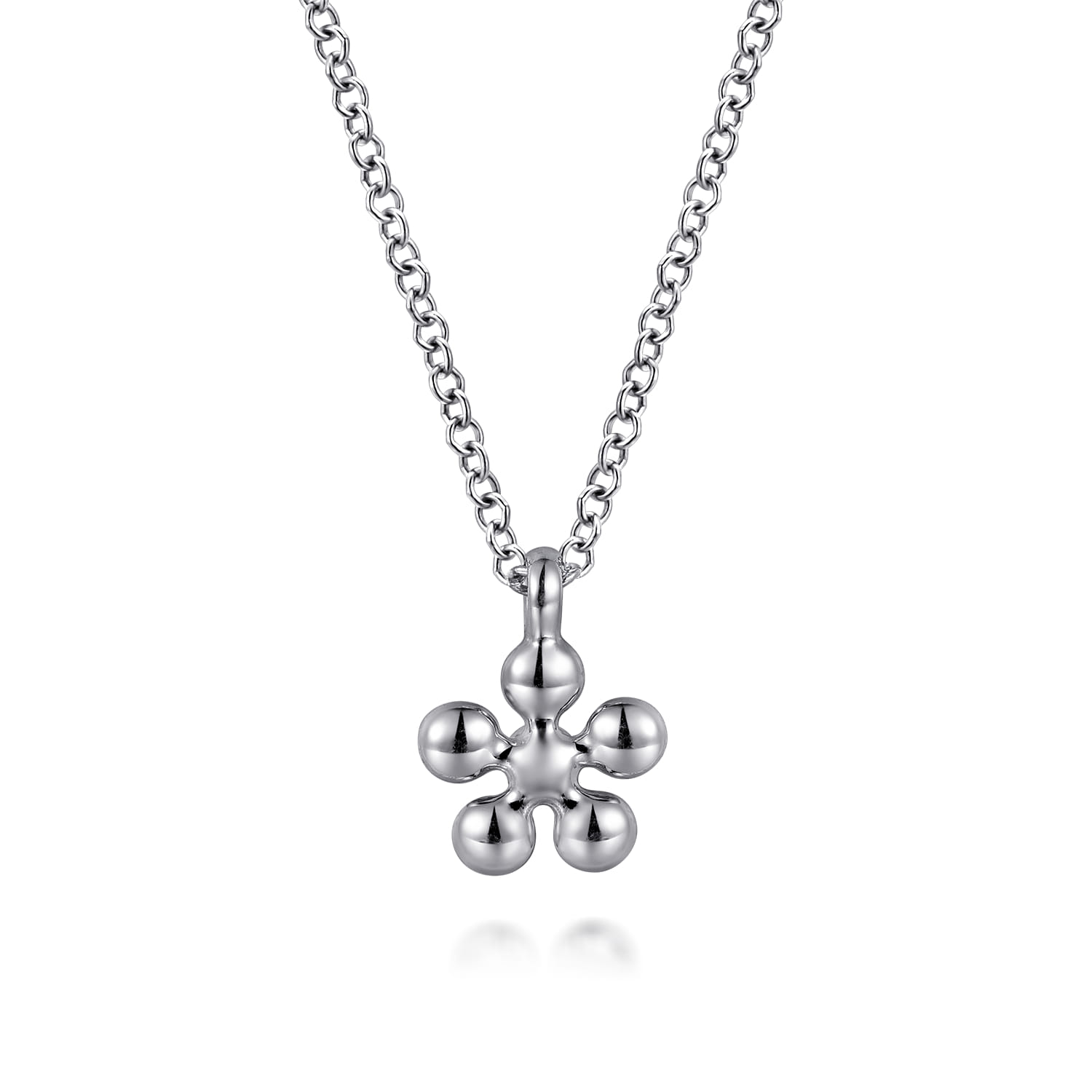 Pendant Necklace and Diamond 0.08ct in 14K Yellow Gold, photograph 5