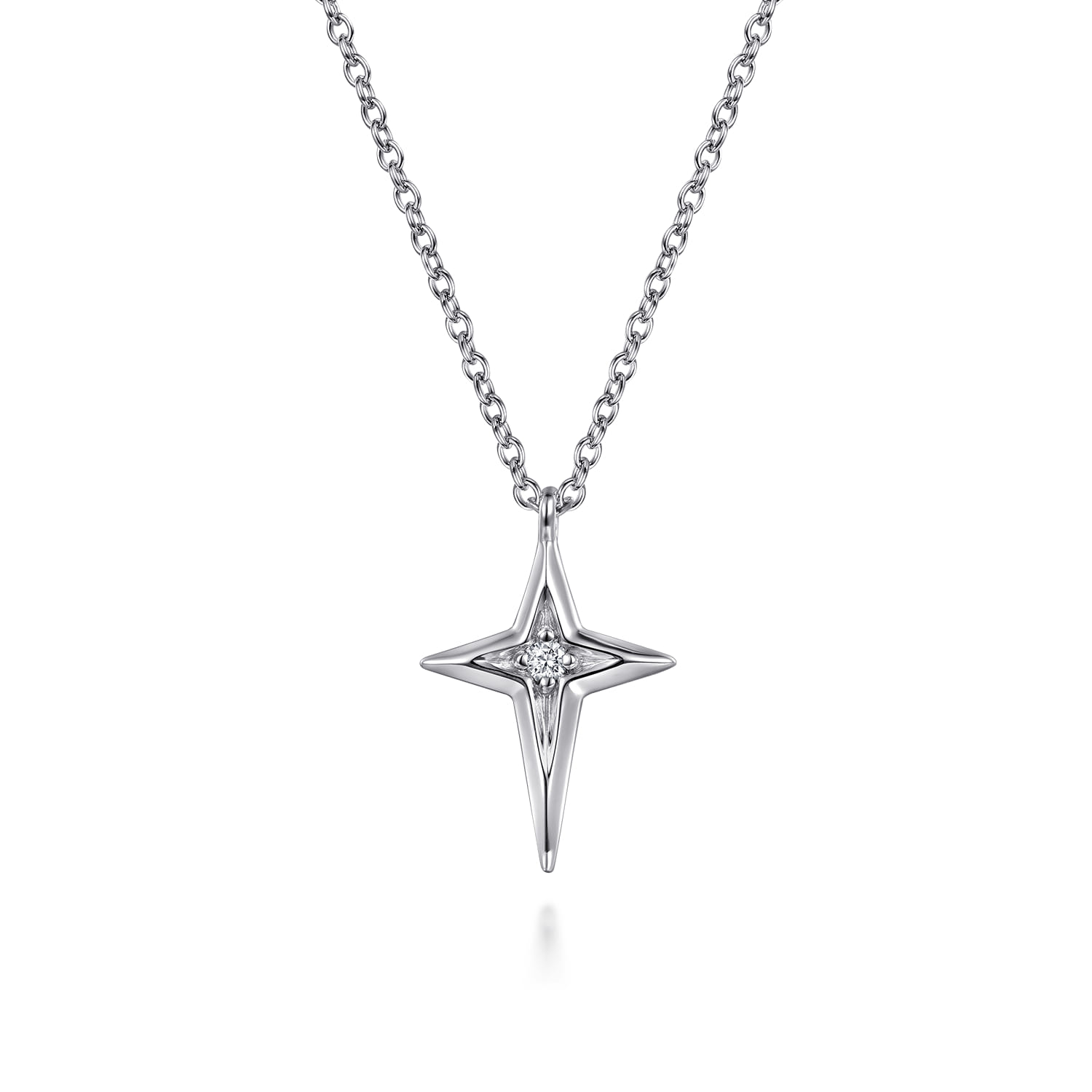 Bujukan Diamond Cross Pendant Necklace