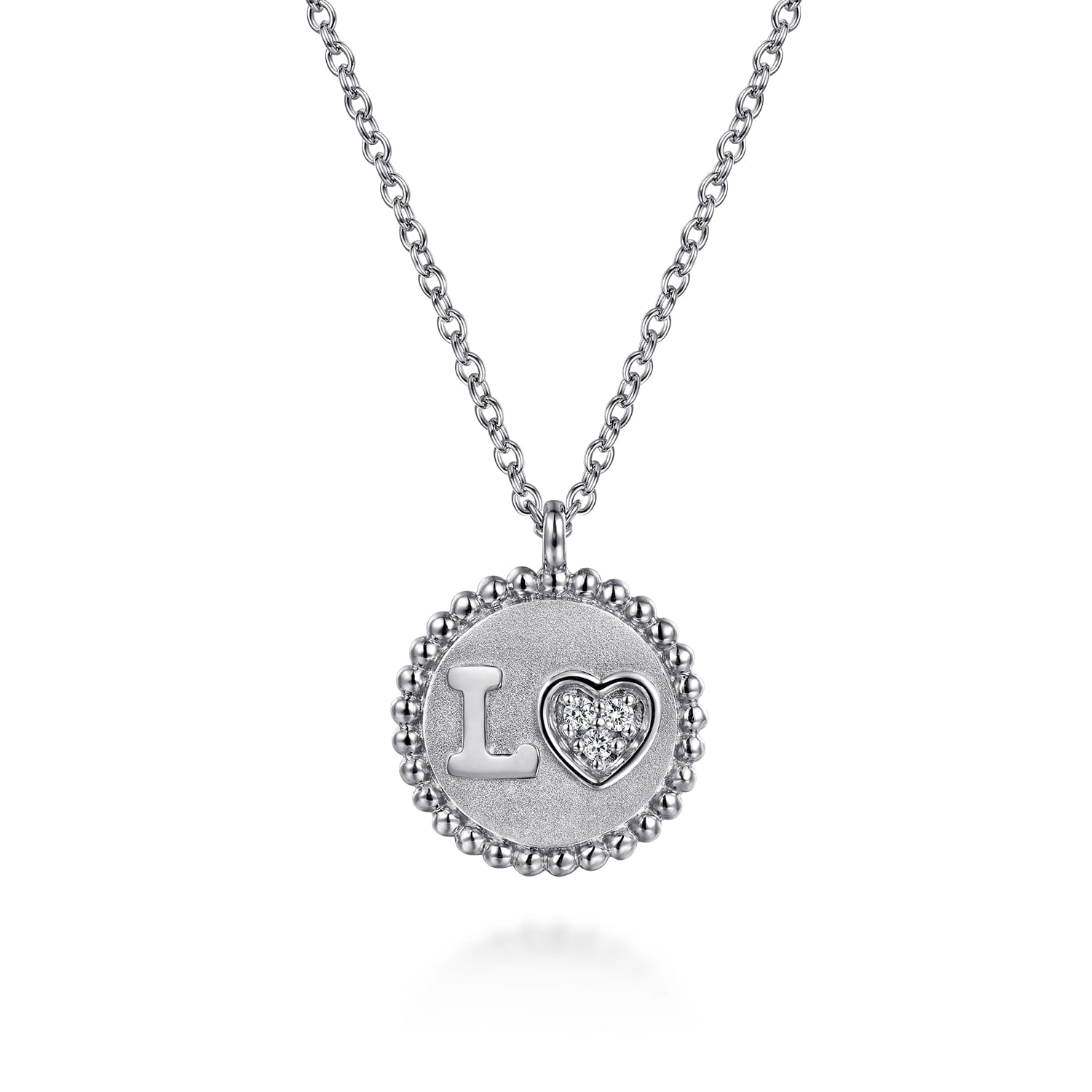 Diamond Bujukan LOVE Medallion Pendant Necklace