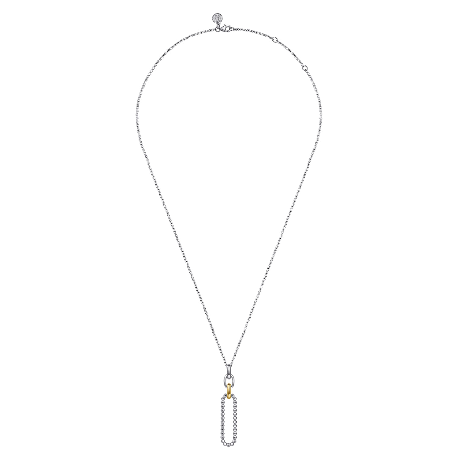 and Bujukan Link Pendant Necklace in 14K Yellow Gold, photograph 2