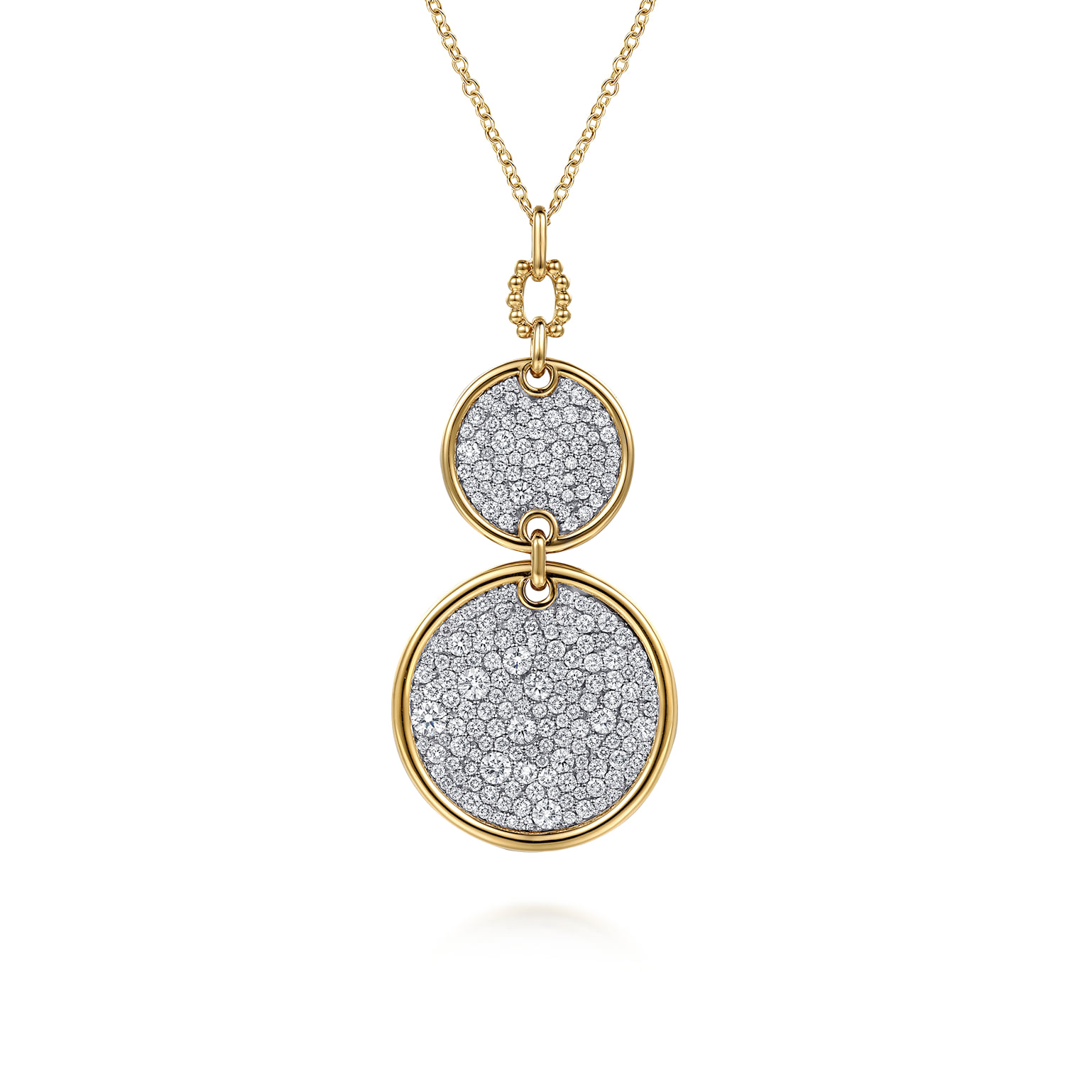 Bujukan and Diamond Pendant Drop Necklace