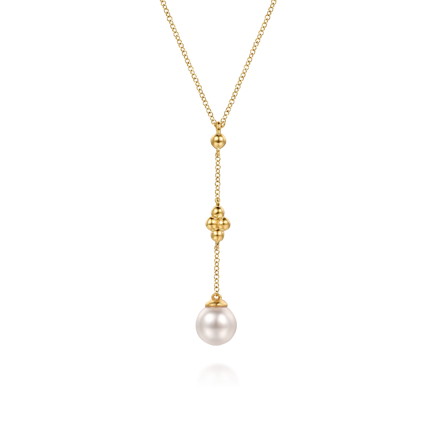 Clover Bujukan and Pearl Drop Necklace